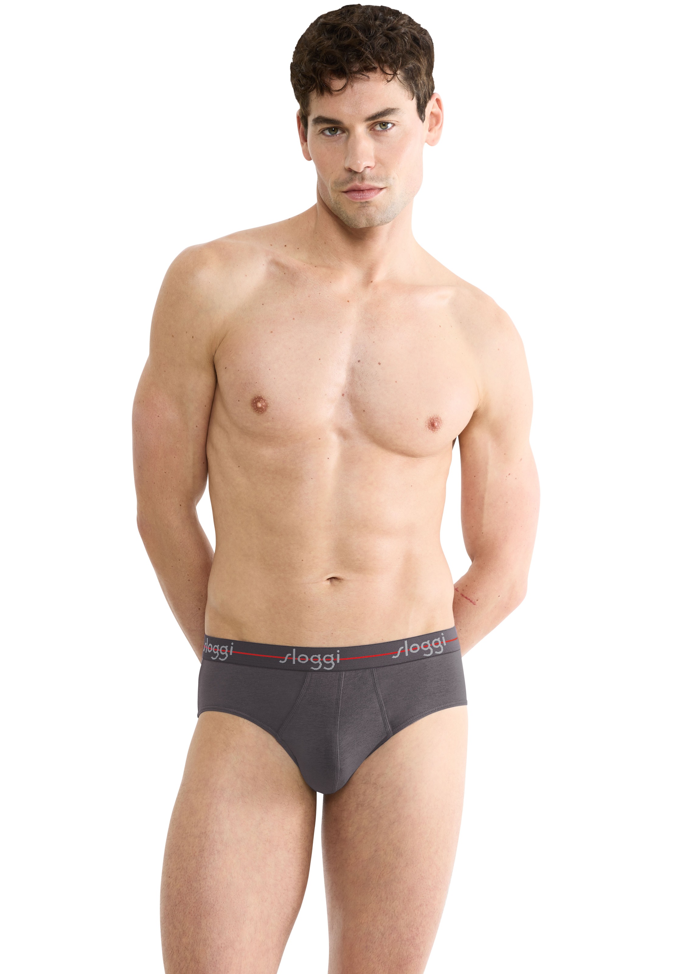 sloggi Slip »men Start Midi C2P box«, (2er Pack), sportlicher Schnitt, weicher Bund