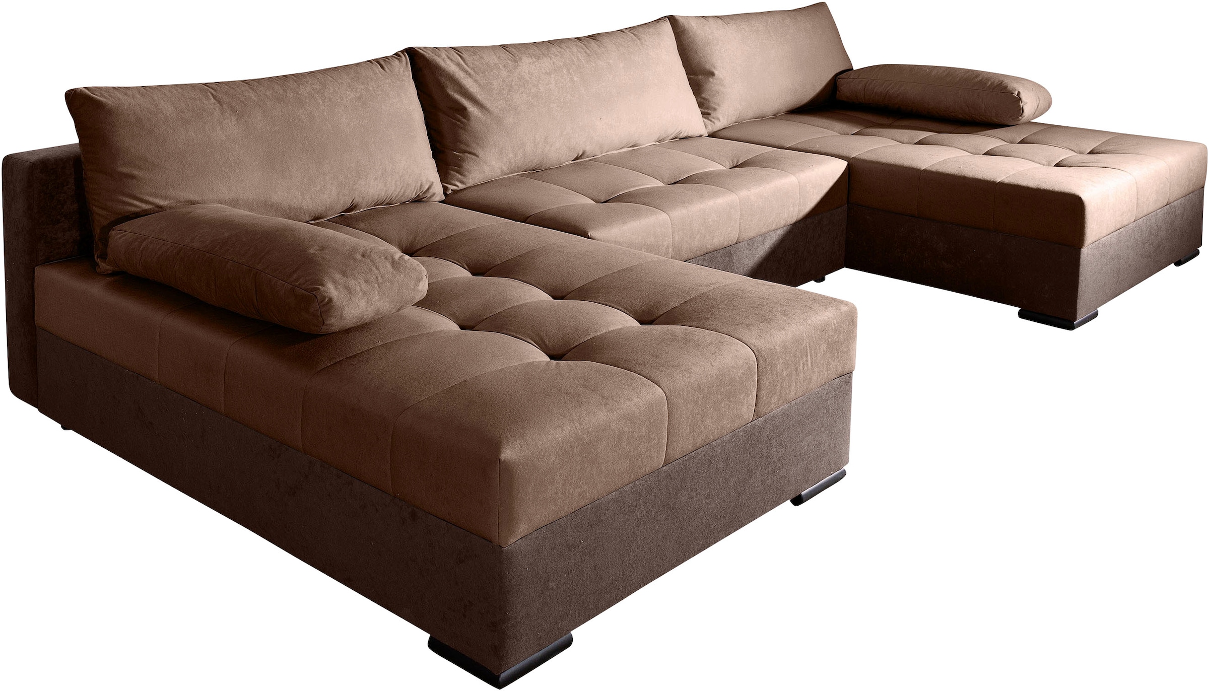 COLLECTION AB Wohnlandschaft »Josy, Breite 307 cm«, 2 extra breiten Ottomanen, mit großer Sitz- und Liegefläche