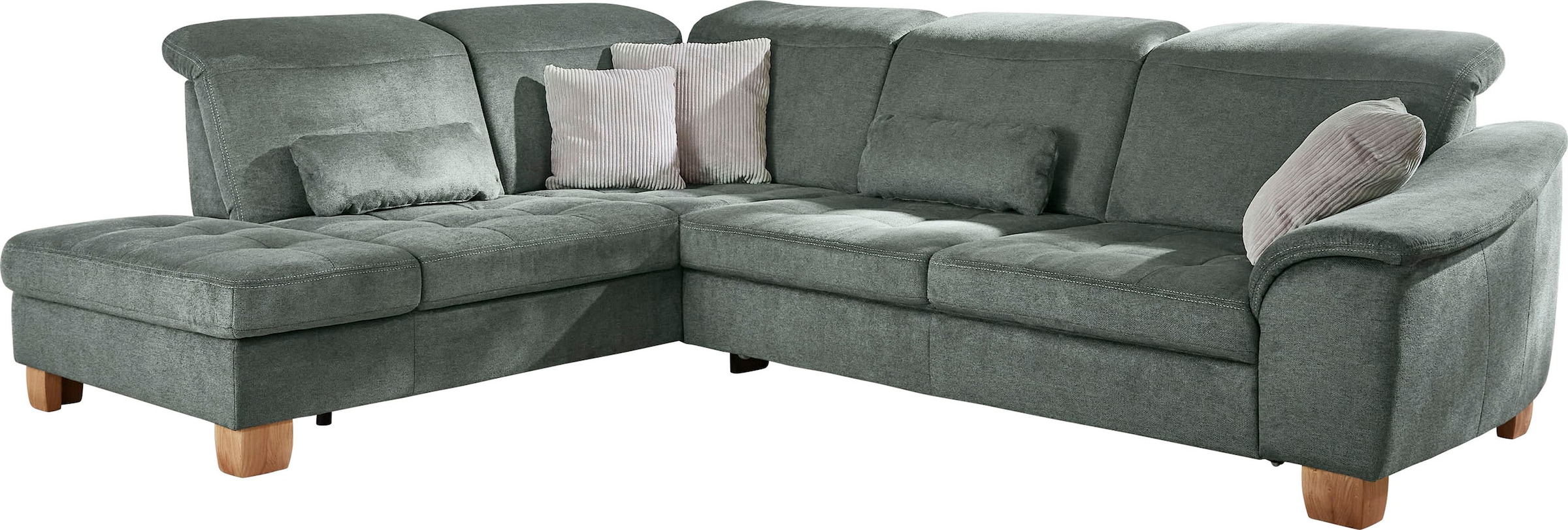 Die PlanBar Ecksofa »PP-LA23145 L-Form« inkl. Kopfpolsterverstellung, Federkernpolsterung