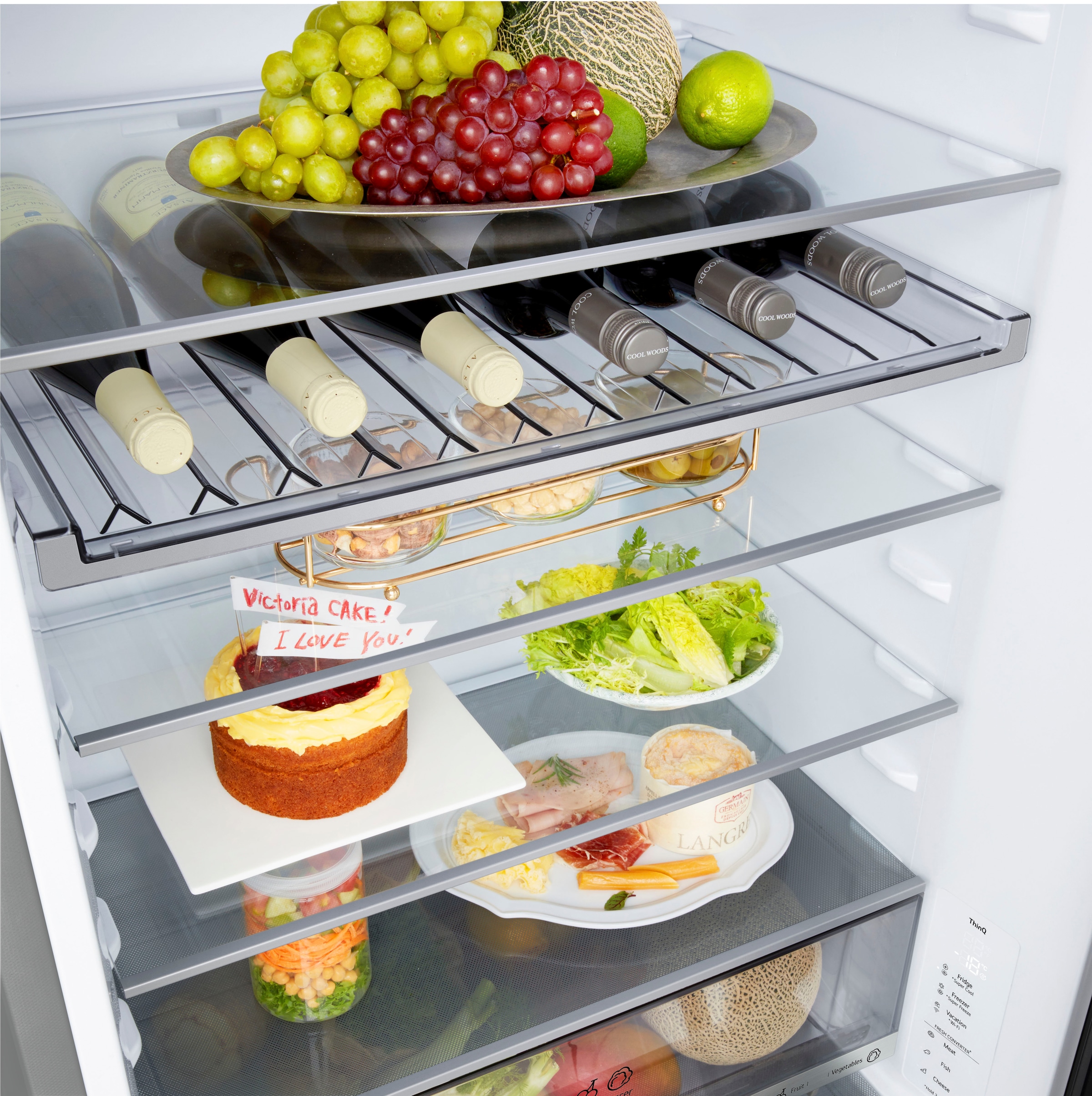 LG Kühl-/Gefrierkombination »GBBW322CPY« 203 cm hoch 69,7 cm breit Extra breit, extra viel Platz – die 70 cm Kühl-Gefrierkombination