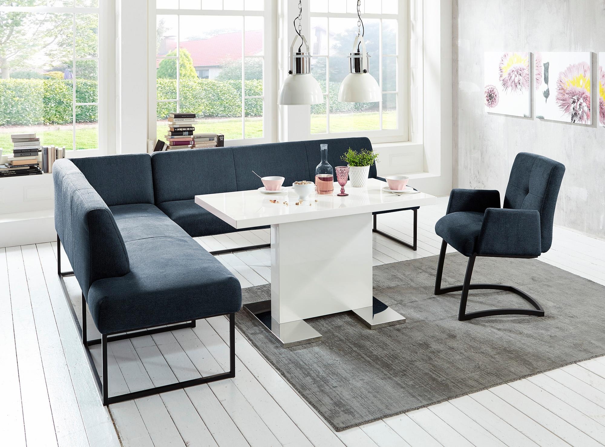 exxpo - sofa fashion Eckbank »Affogato, hoher Sitzkomfort, bequem«, Frei im Raum stellbar