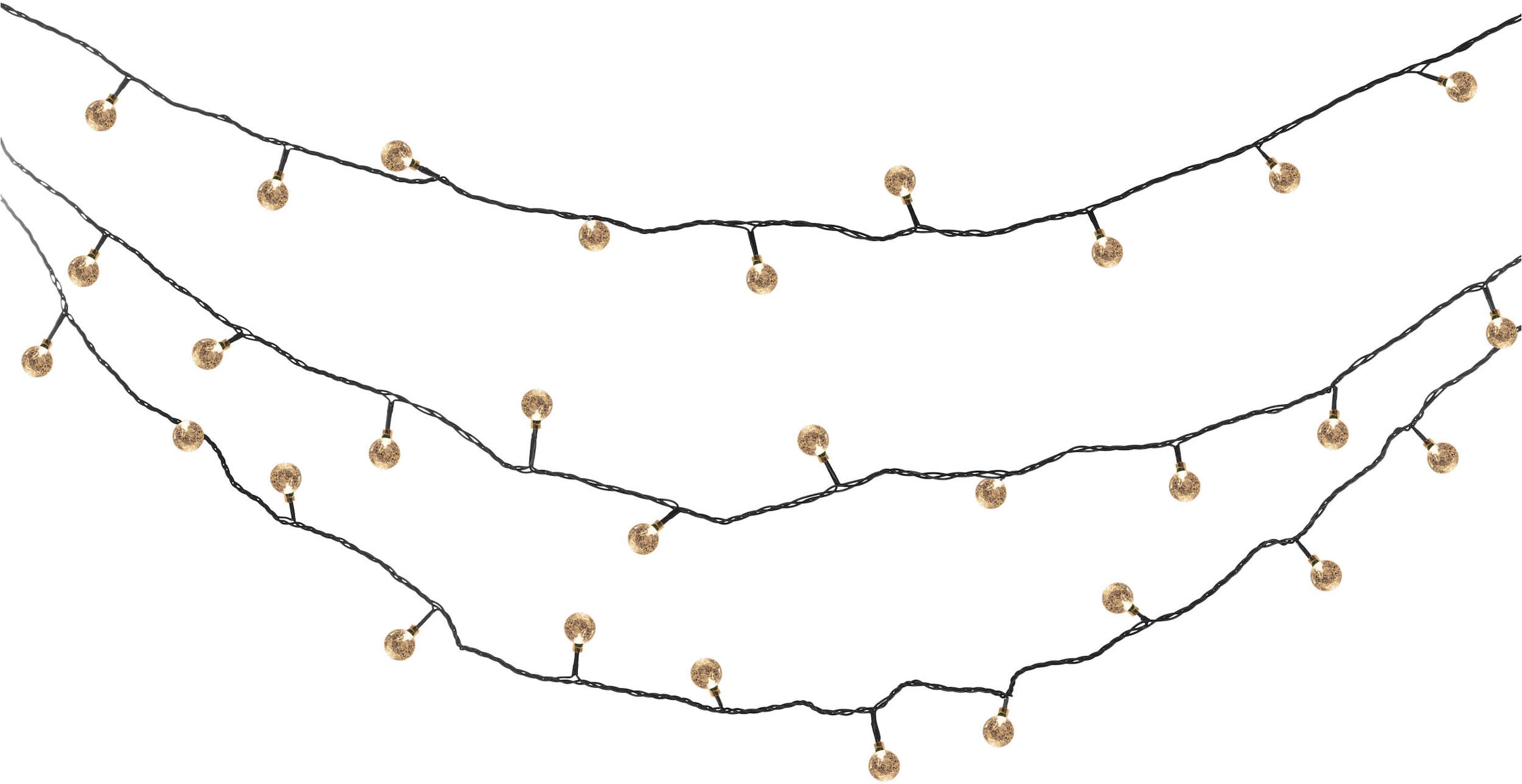 näve LED-Lichterkette »Becul« 50 Stk.-flammig Solar, 50 Leuchtkugeln, 8 Leuchtmodi per Fernbedienung inkl., Timer