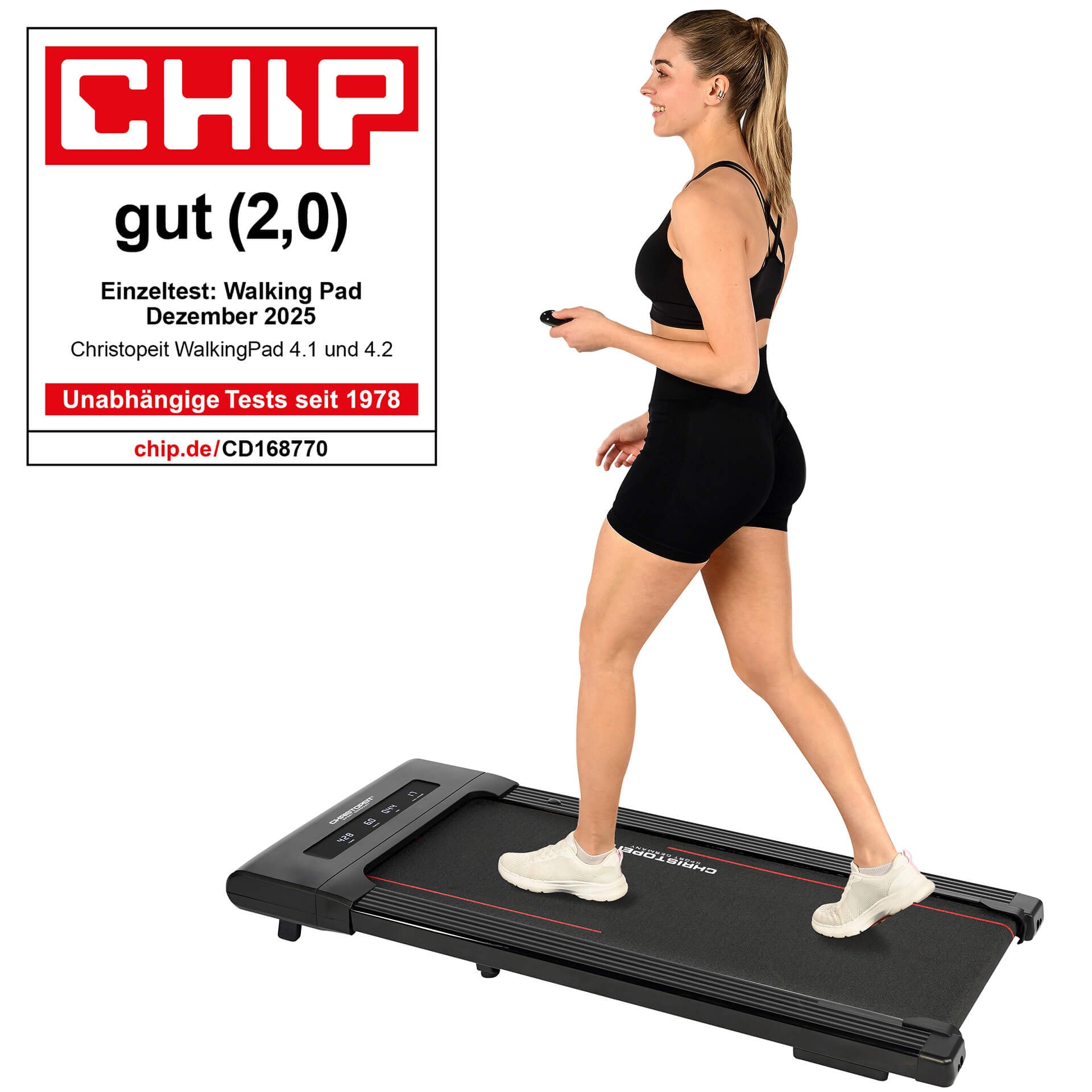 Christopeit Sport® Laufband »Walking Pad 4.1« bis max. 6 km/h, 120 kg max. Benutzergewicht