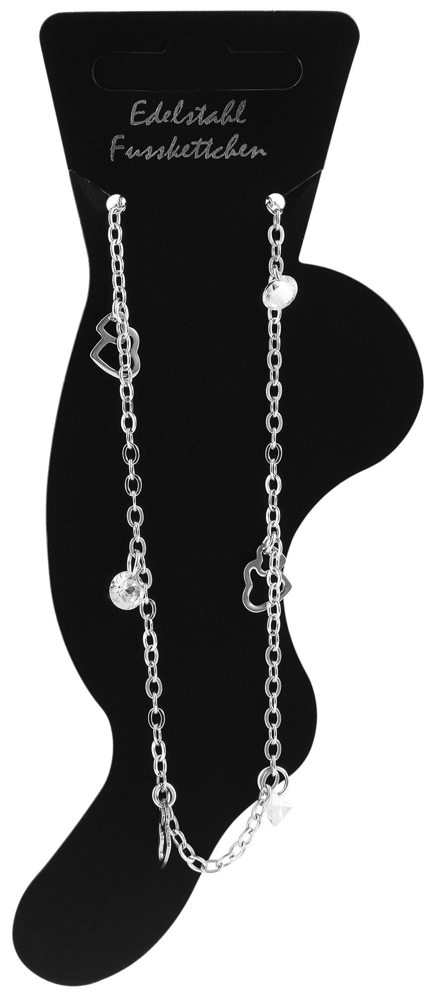 Adelia´s Armband »Damen Armband aus Edelstahl mit Strass Steinchen 25 cm«