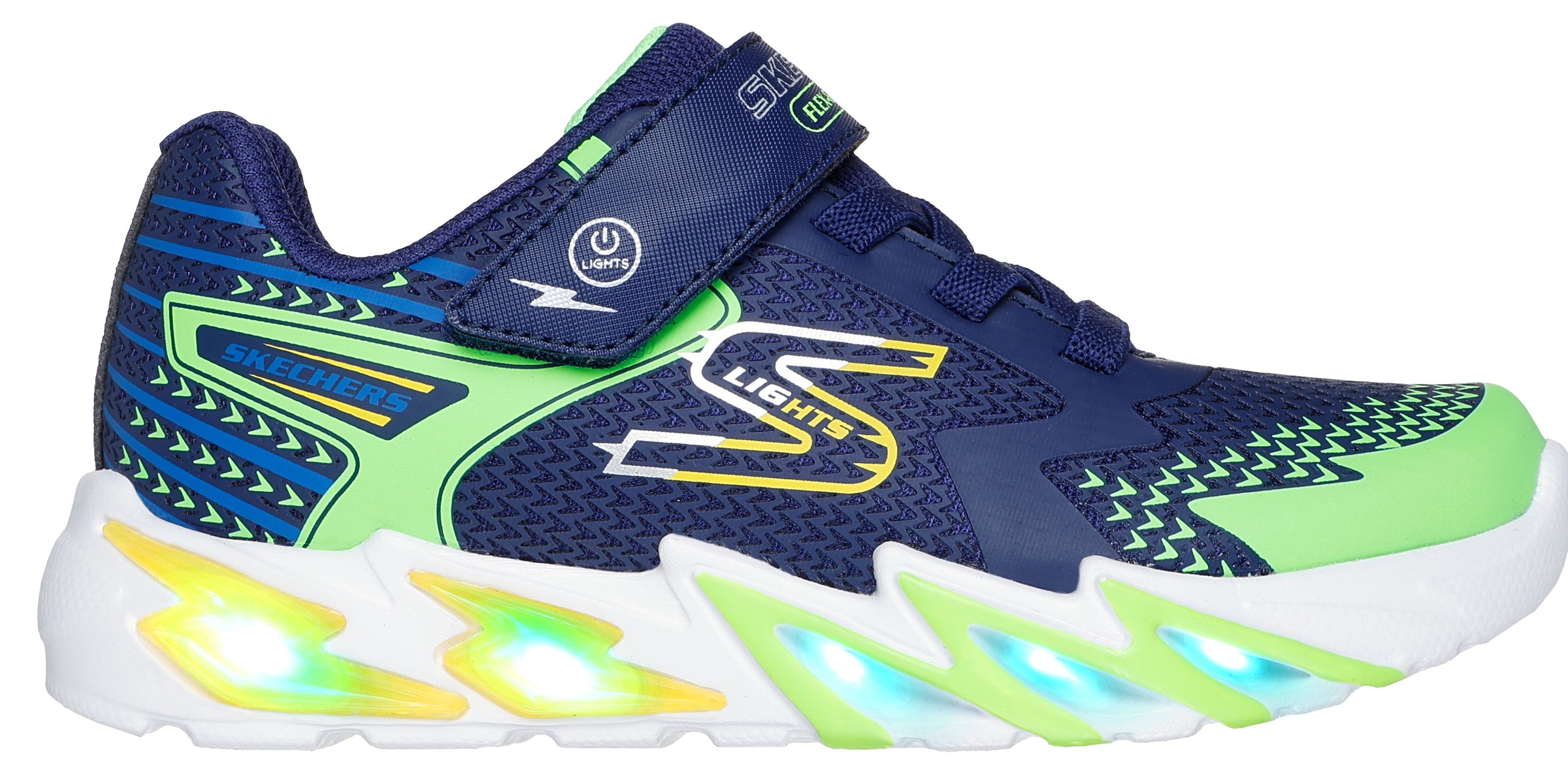 Skechers Slip-On Sneaker »FLEX-GLOW 3.0«  , Sneaker, Klettschuh, Kindergartenschuh mit auffälliger Sohle