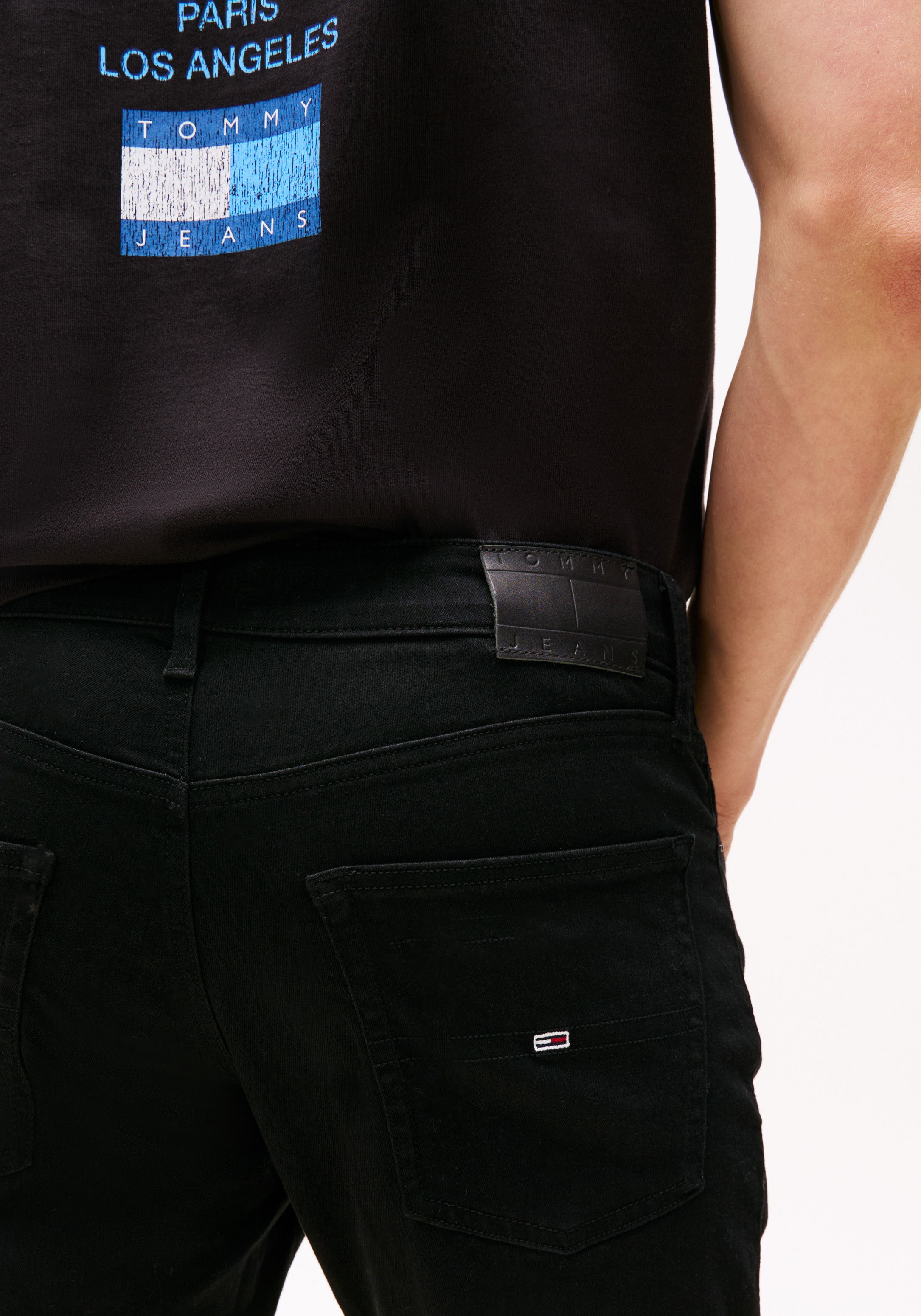 Tommy Jeans Slim-fit-Jeans »Scanton Slim«, Slim‑Fit‑Jeans mit mittlerer Leibhöhe, 5‑Pocket‑Design