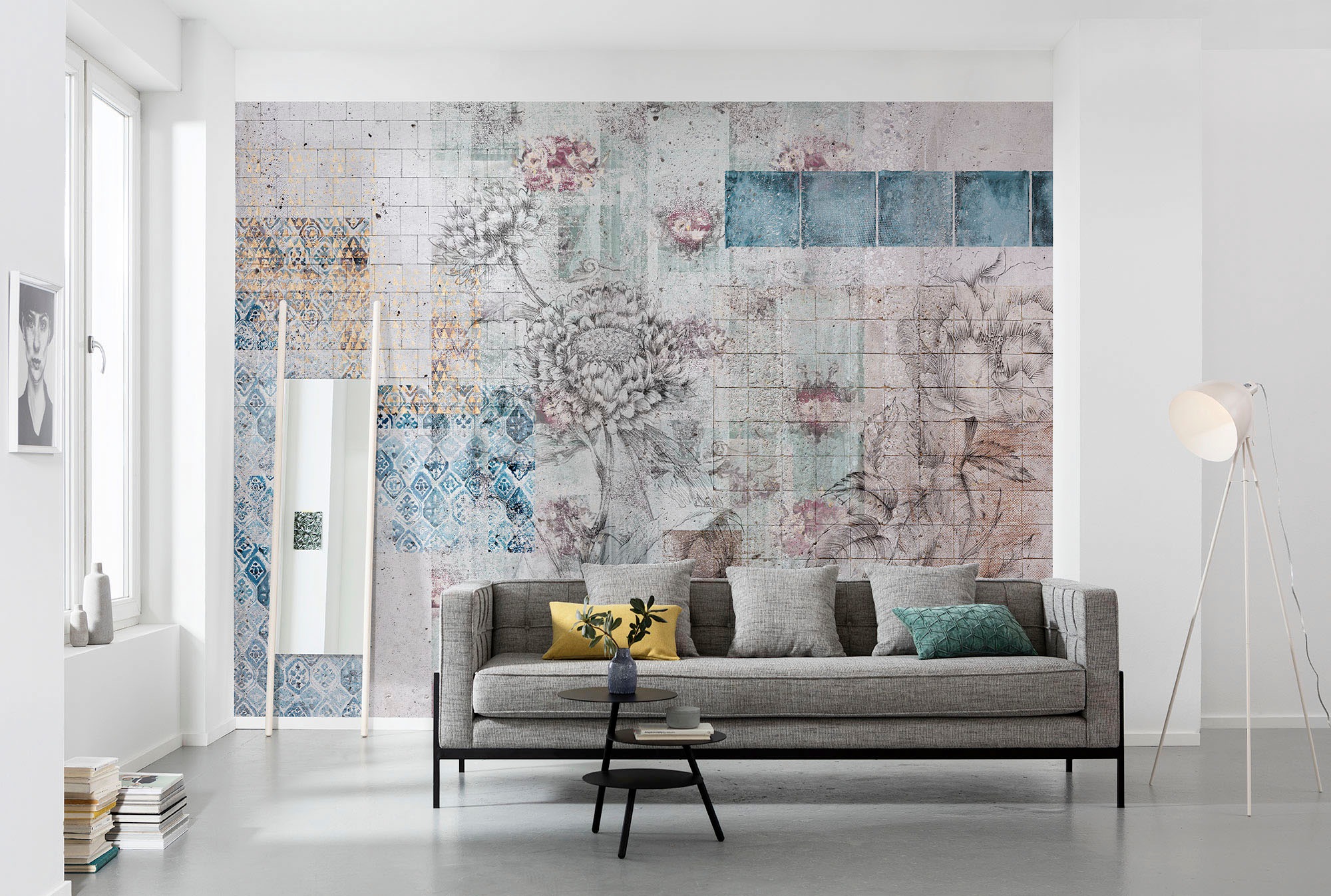 Komar Vliestapete »Digitaldruck Vlies -  Patches - Größe 400 x 260 cm« bedruckt glatt Wohnzimmer, Schlafzimmer