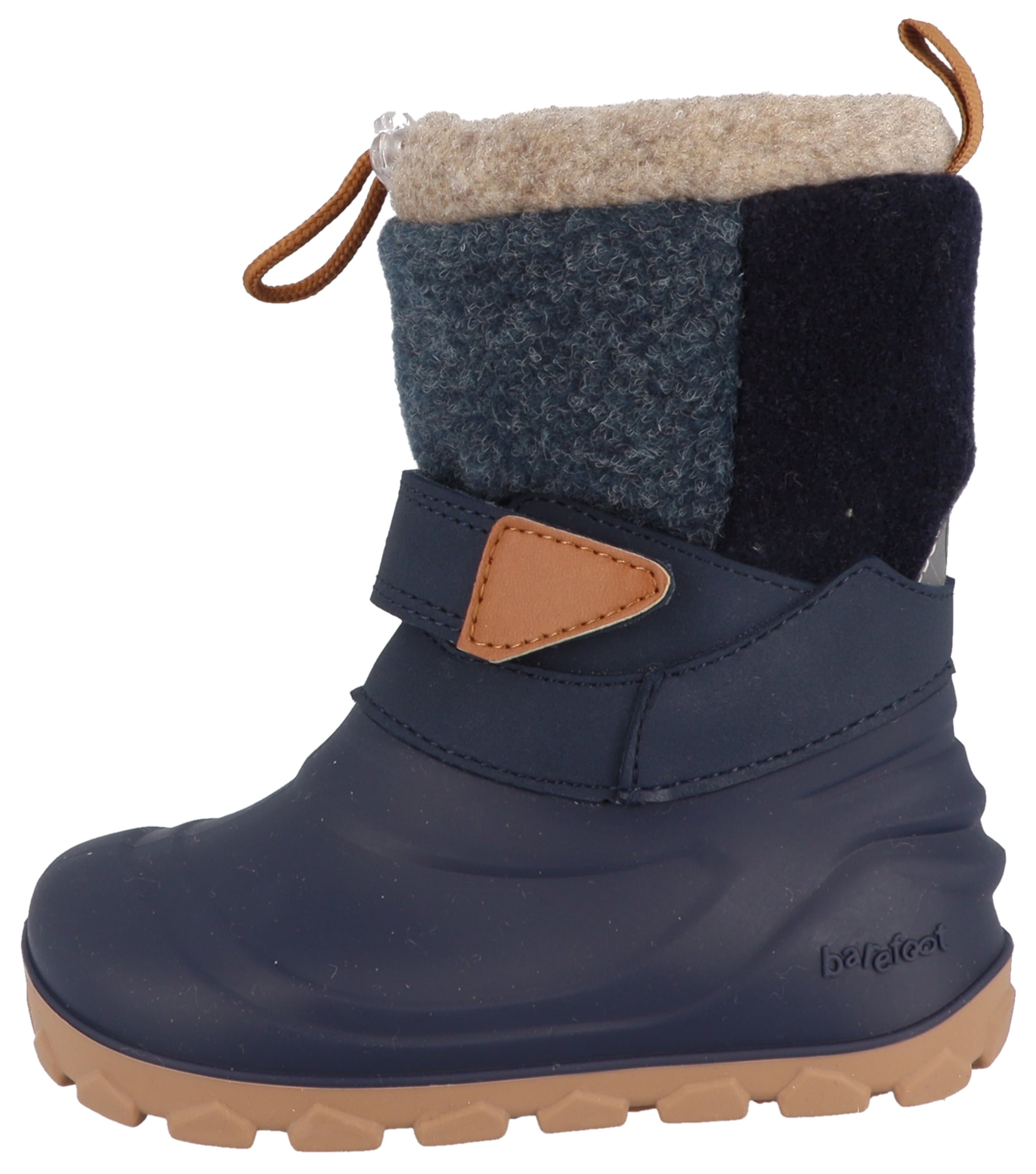 Lurchi Barfußschuh »Jan 1 Barefoot«  Winterboots, mit Kontrastbesatz, Größenschablone zum Download