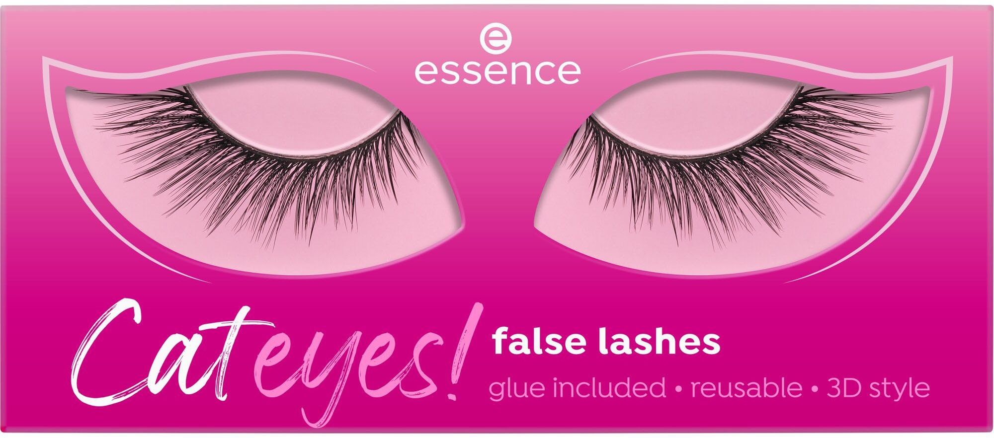 Essence Bandwimpern »Cateyes! false lashes«, (Set, 3 tlg.), mit Katzenaugen-Effekt
