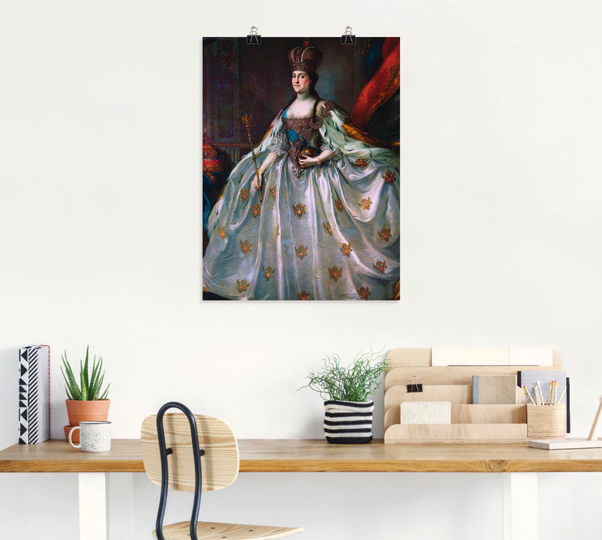 Artland Wandbild »Krönungsporträt der Katharina II.«, Menschen, (1 St.), als Leinwandbild, Poster in verschied. Größen