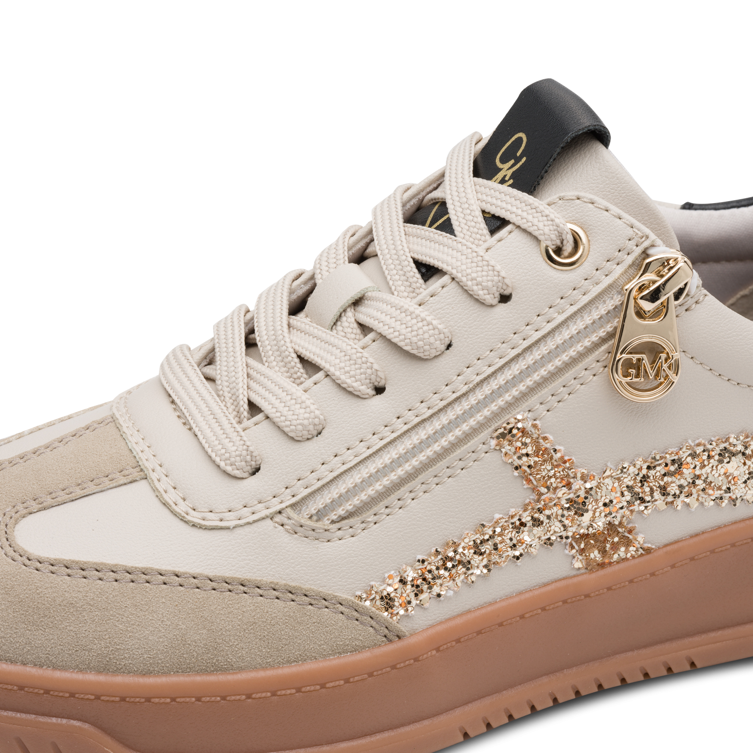 MARCO TOZZI by GMK Plateausneaker  Freizeitschuh, Halbschuh, Schnürer mit Glitzerdetails