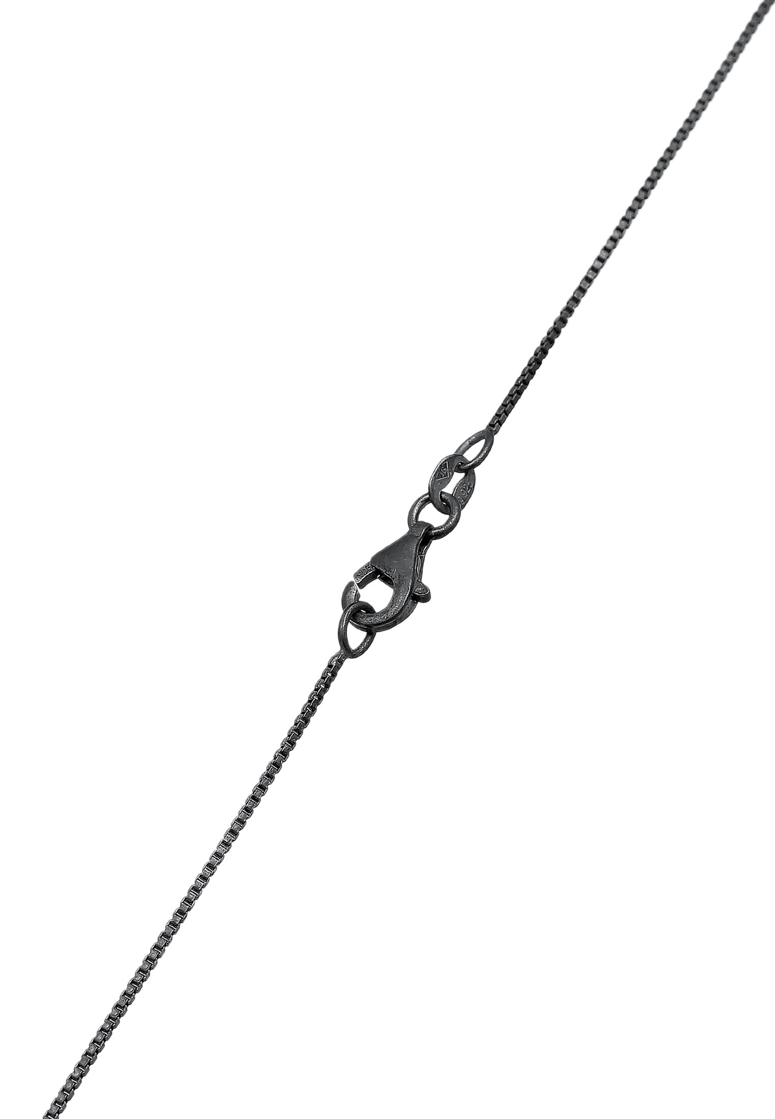 Kuzzoi Lange Kette »Halskette Kreuz Kristalle Religion 925 Silber«
