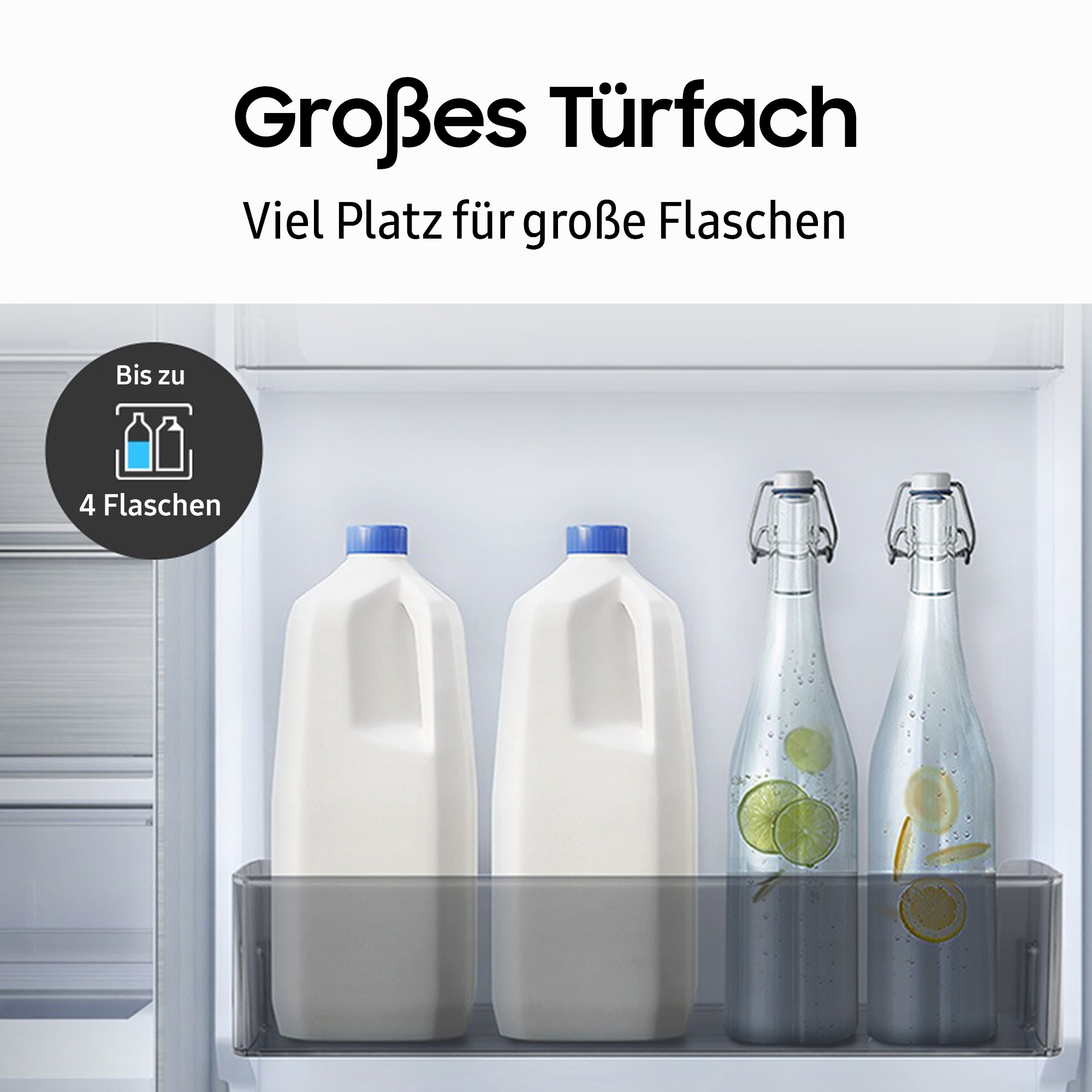 Samsung Kühl-/Gefrierkombination »RL34C652CSA«, No Frost sowie Wifi & AI Energy Mode (SmartThings)