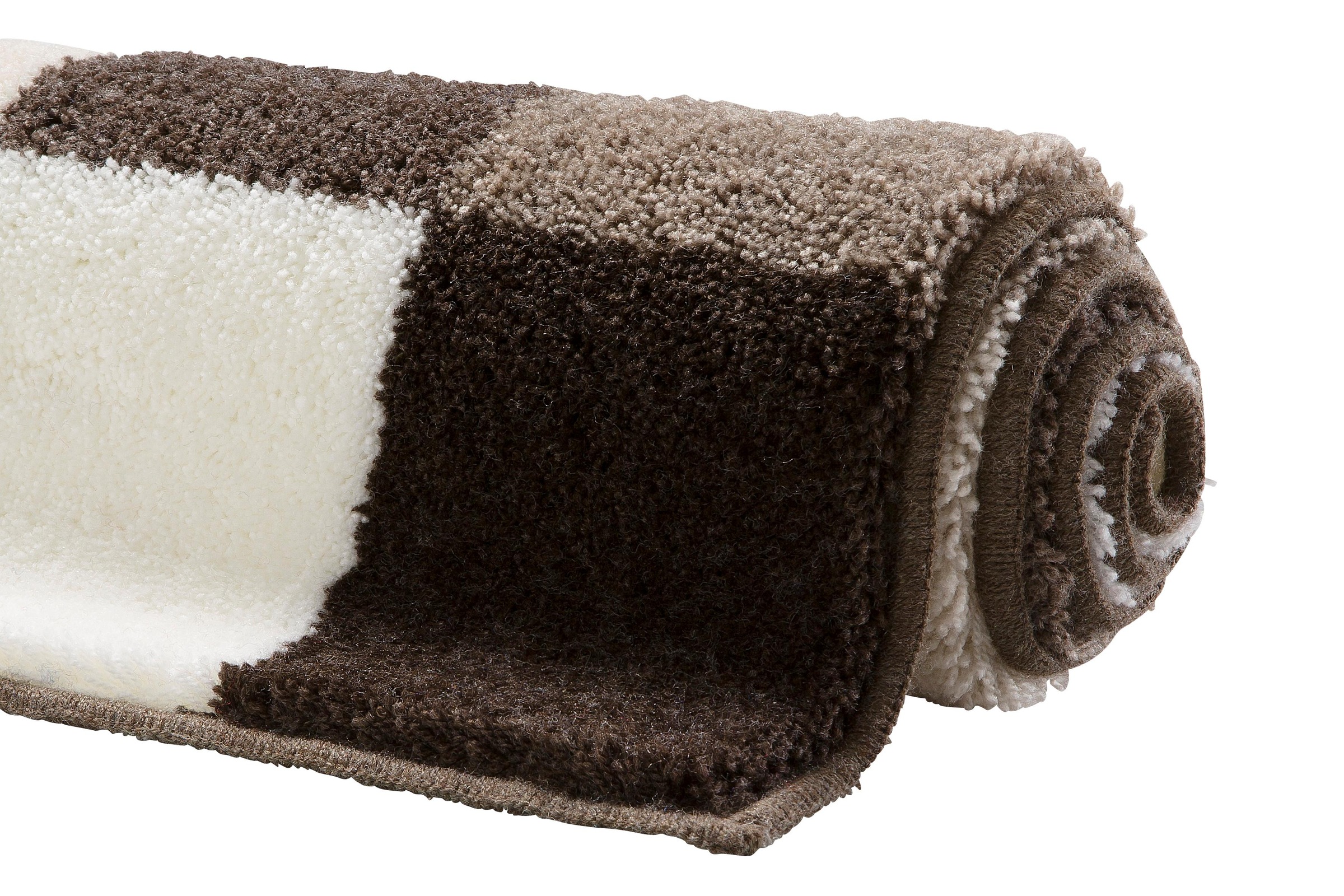 Grund Badematte »Mosaik, Badvorleger, Badezimmer Teppich, sehr weich«, rutschhemmend beschichtet, fußbodenheizungsgeeignet, angenehm weich, auch als 3 teiliges Set erhältlich, Made in Europe