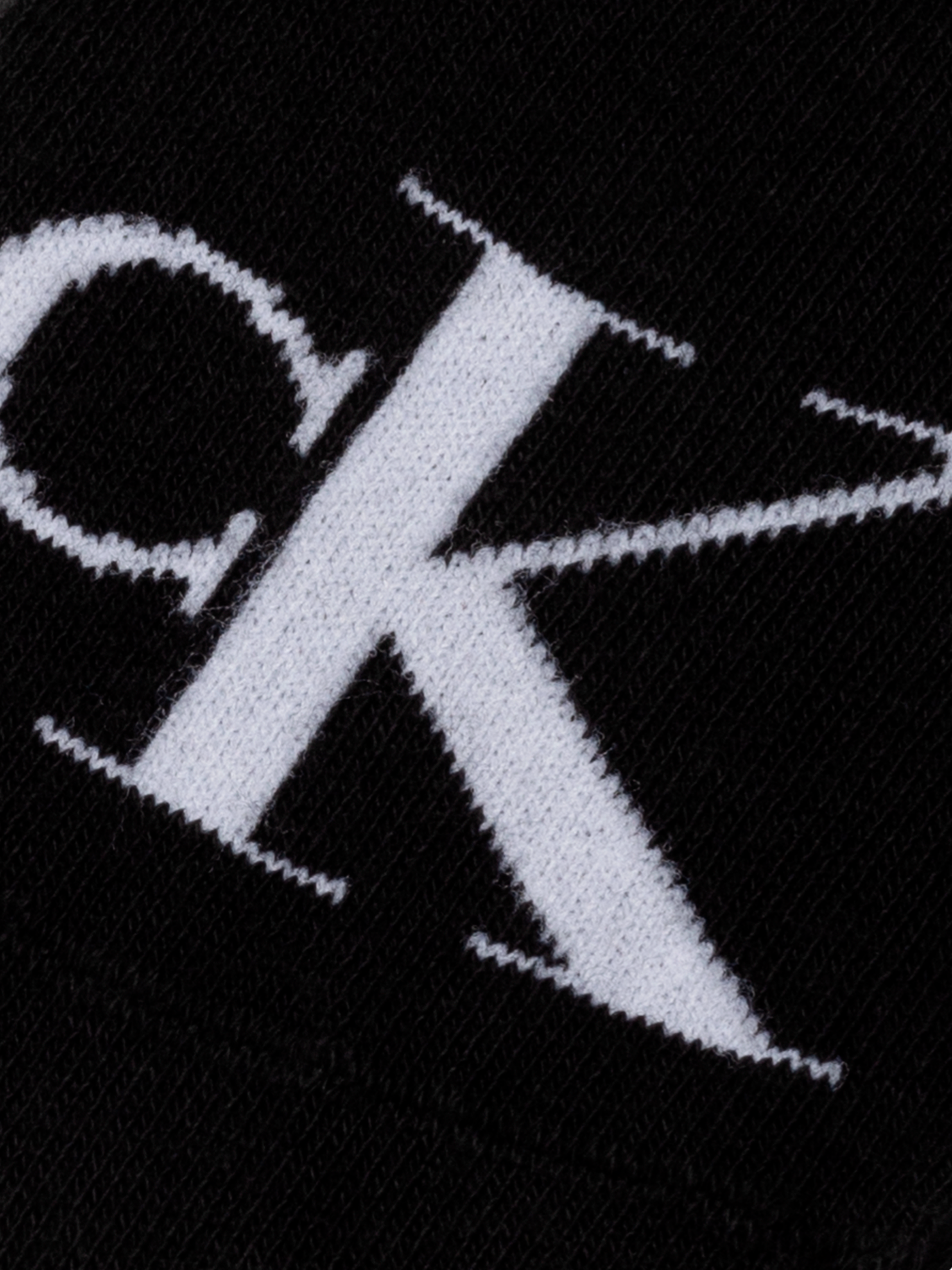 Calvin Klein Jeans Füßlinge »CKJ WOMEN FOOTIE HIGH CUT 2P MONOGRAM«, (2 Paar), Mit großer Logostickerei vorn