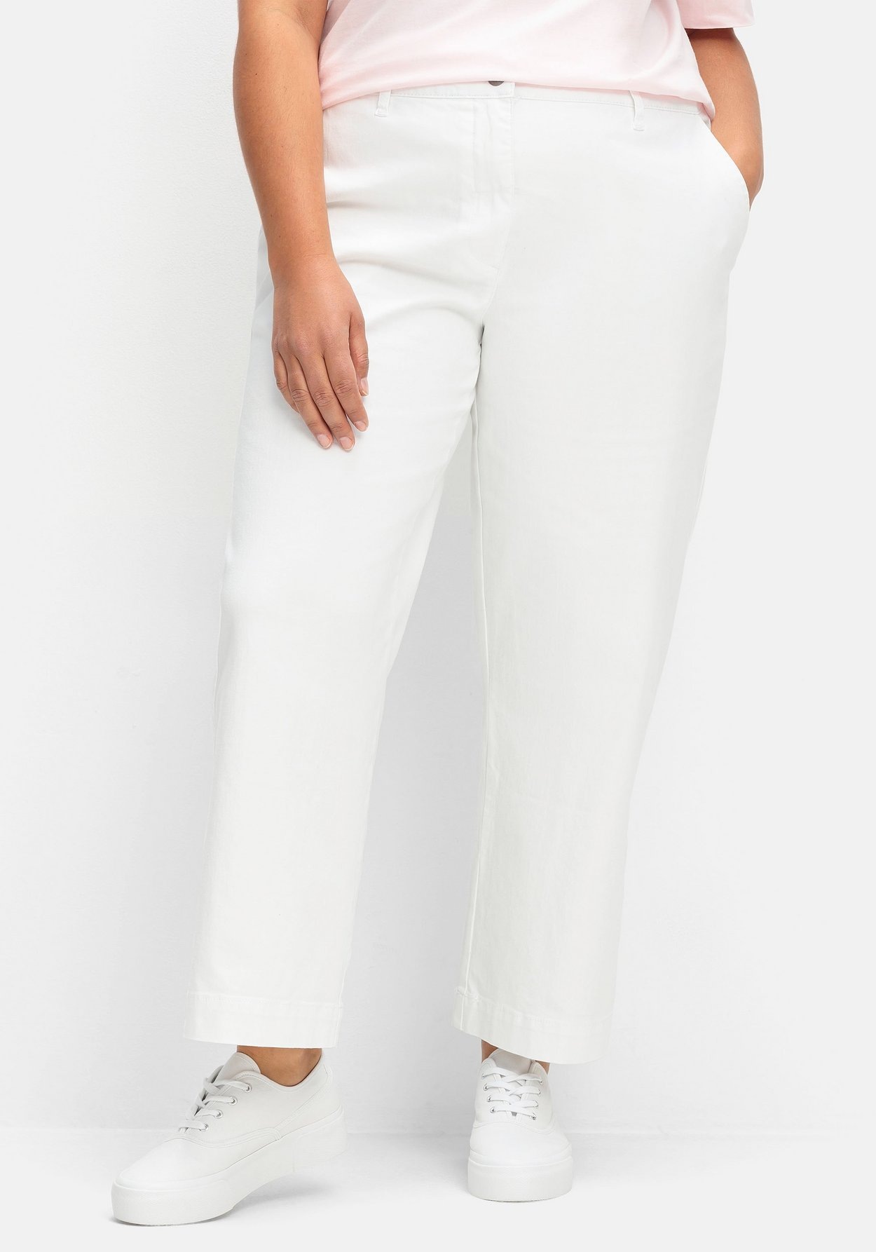 Sheego Culotte »Culotte aus weichem Twill, knöchellang«