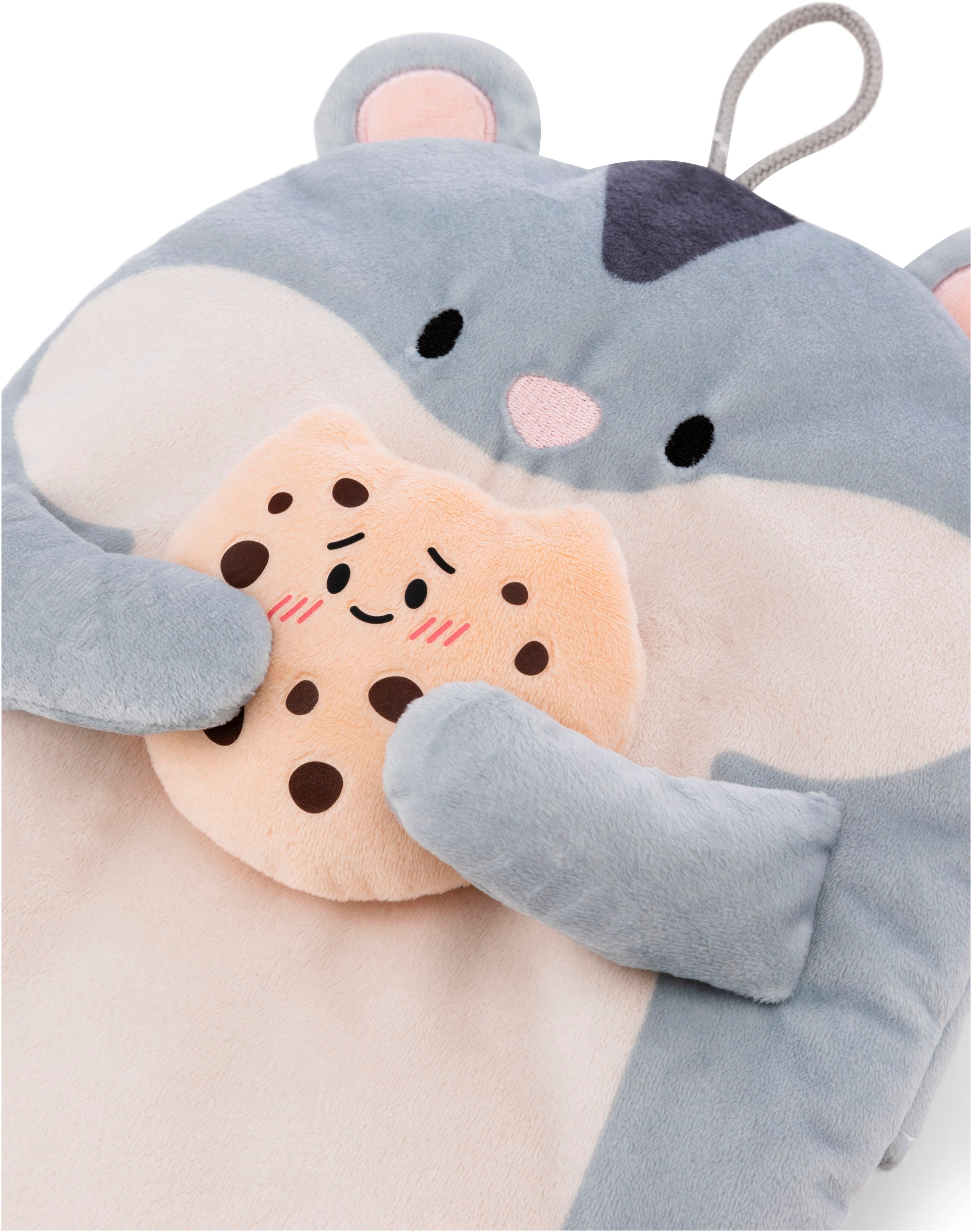 Nici Wärmflasche »mymochi Hamster Shai mit Cookie, 300 ml, 30 cm«, 2in1 - Kuscheltier & Wärmflasche in einem; enthält recyceltes Material