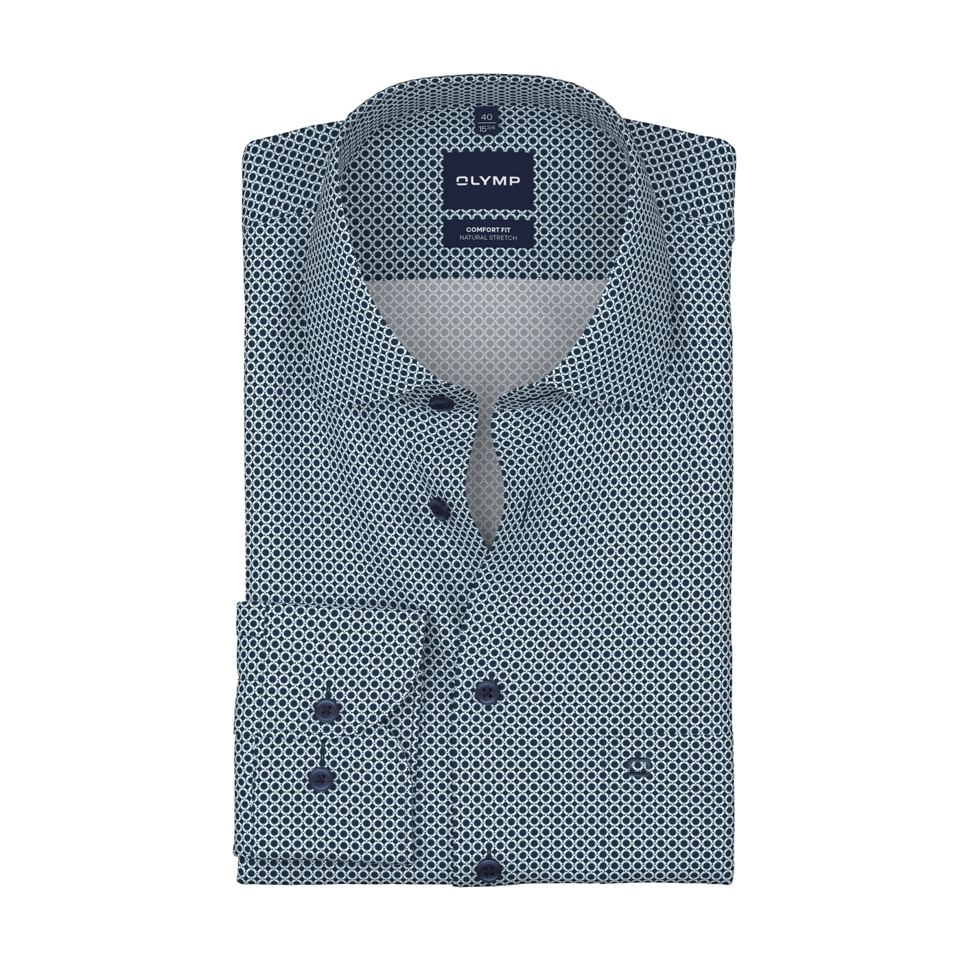 OLYMP Langarmhemd »Luxor« Businesshemd, New-Kentkragen, Comfort Fit