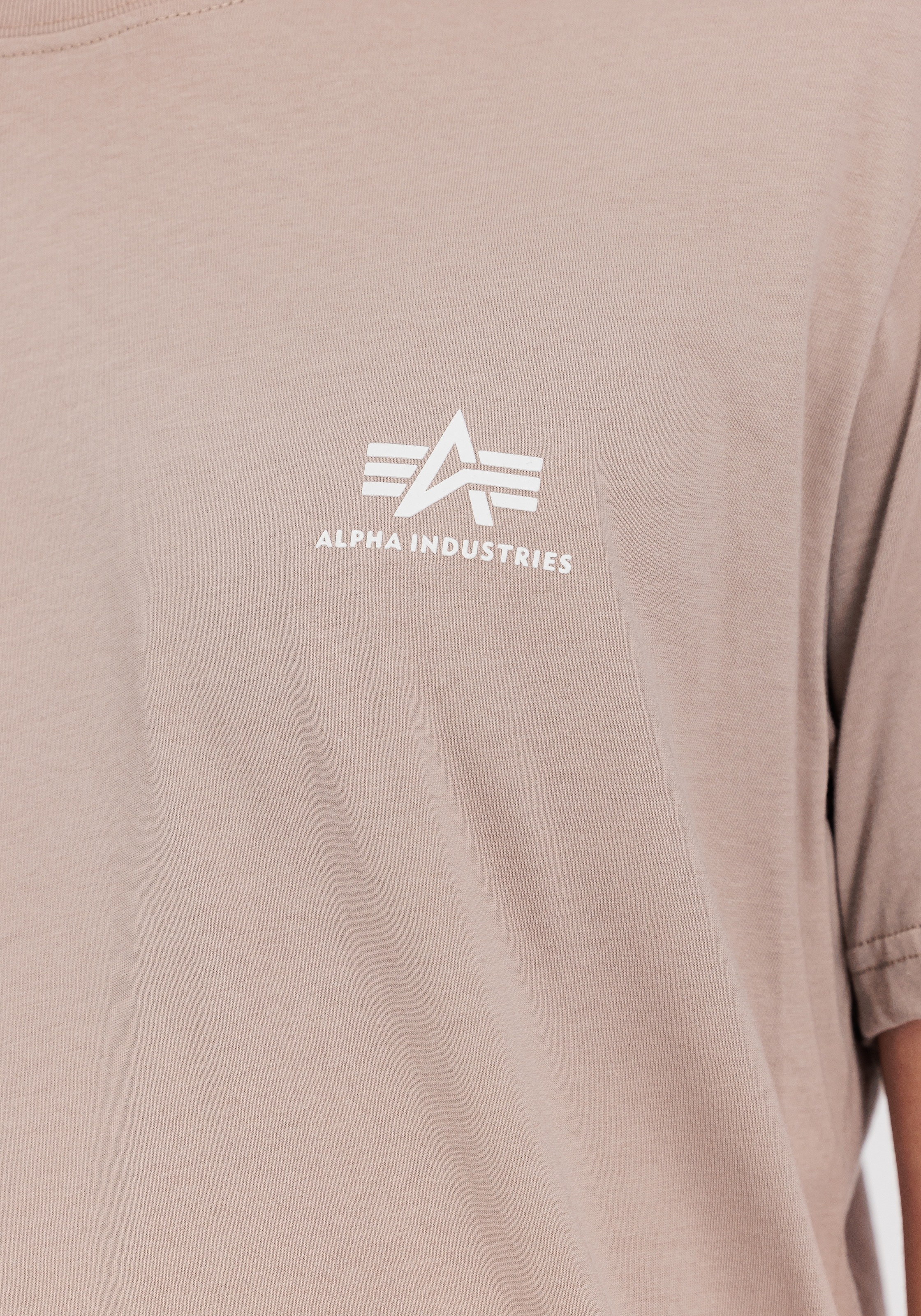 Alpha Industries Rundhalsshirt »BASIC T SMALL LOGO« Baumwolle, regular fit