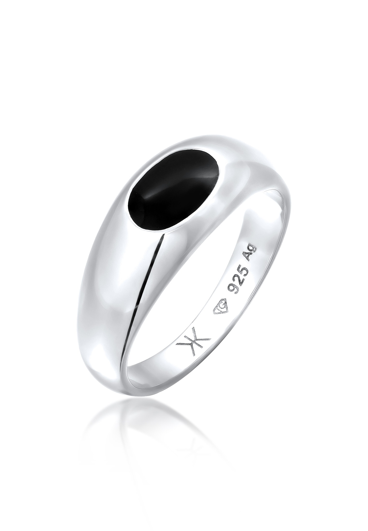 Siegelring »Ring Siegelring Emaille Oval 925 Sterling Silber«