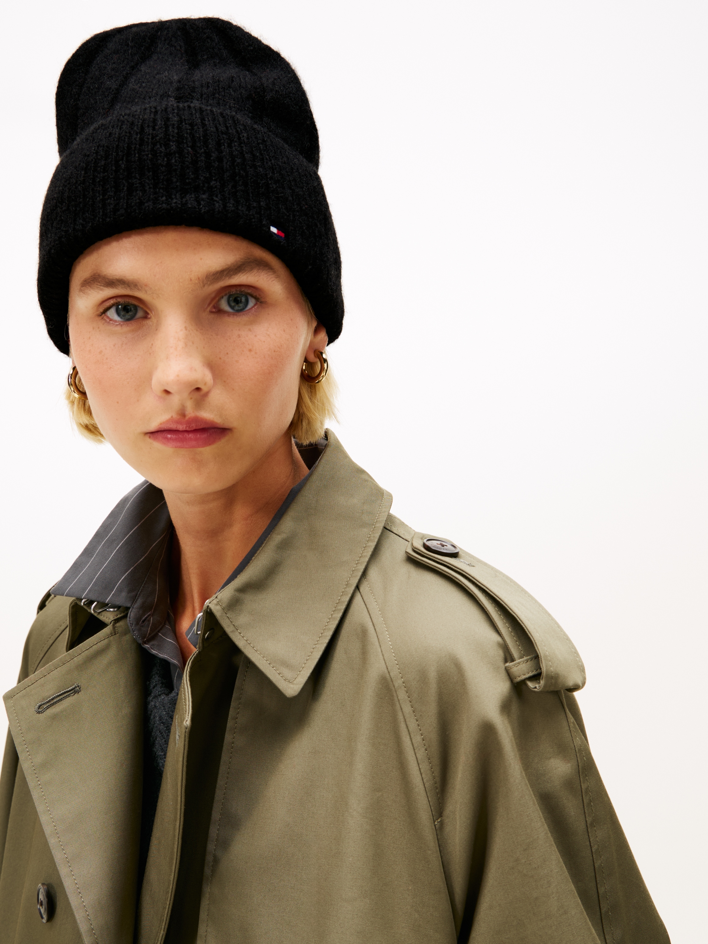 Tommy Hilfiger Beanie »FLAG FLUFFY BEANIE«, Regular fit