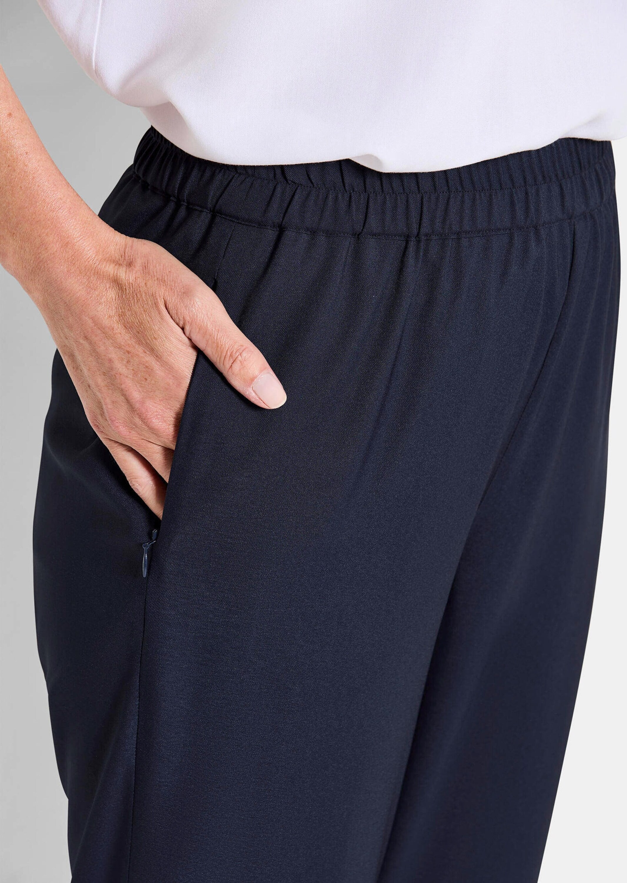 GOLDNER Stoffhose »Hose SARA mit Reißverschlusstaschen«