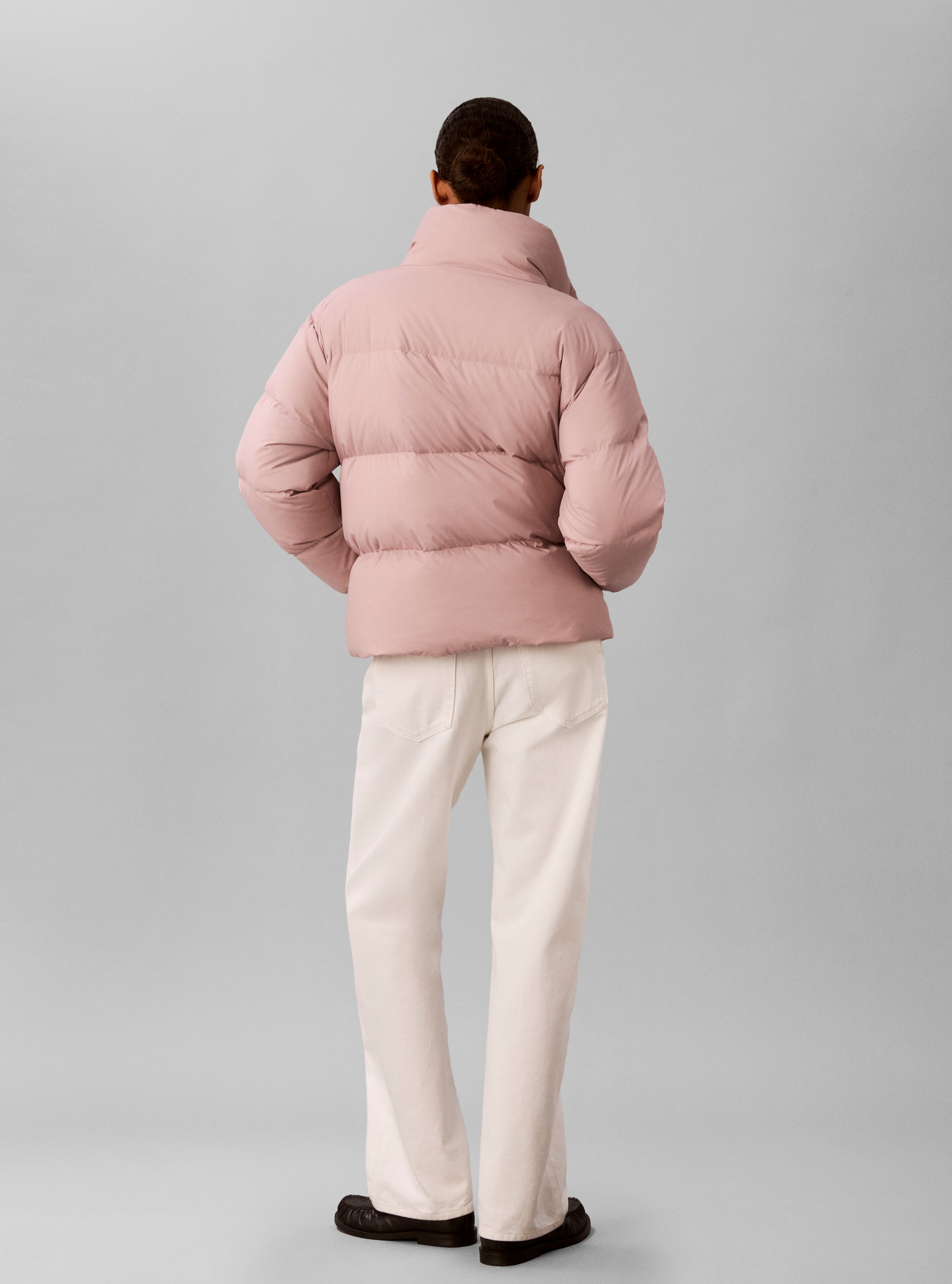 Calvin Klein Jeans Steppjacke »RELAXED STAND COLLAR DOWN« ohne Kapuze Regular fit mit Stehkragen