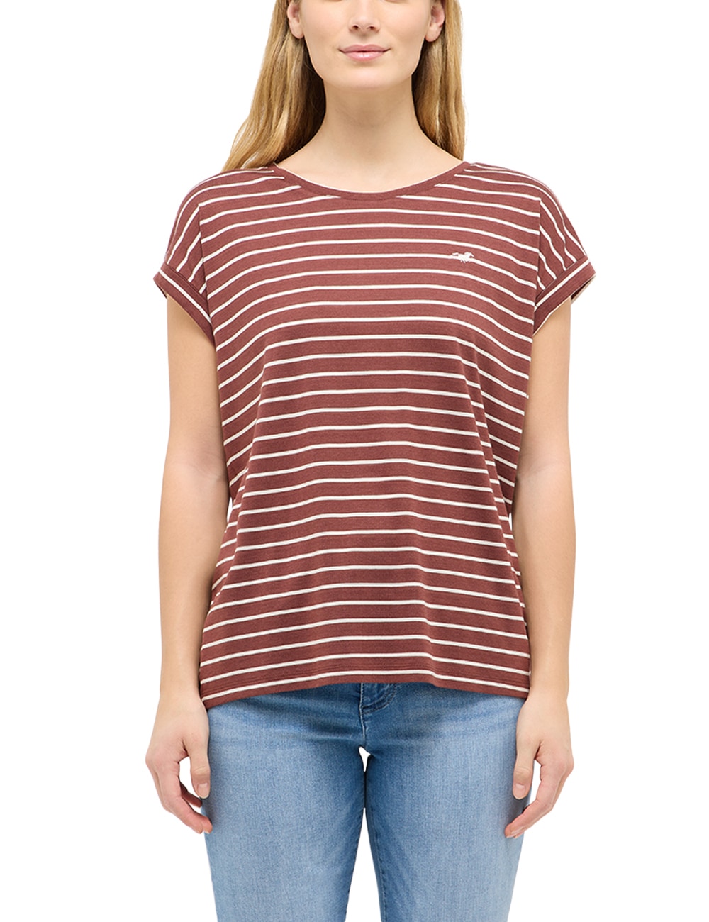 MUSTANG Kurzarmshirt »Damen Style Lesley«