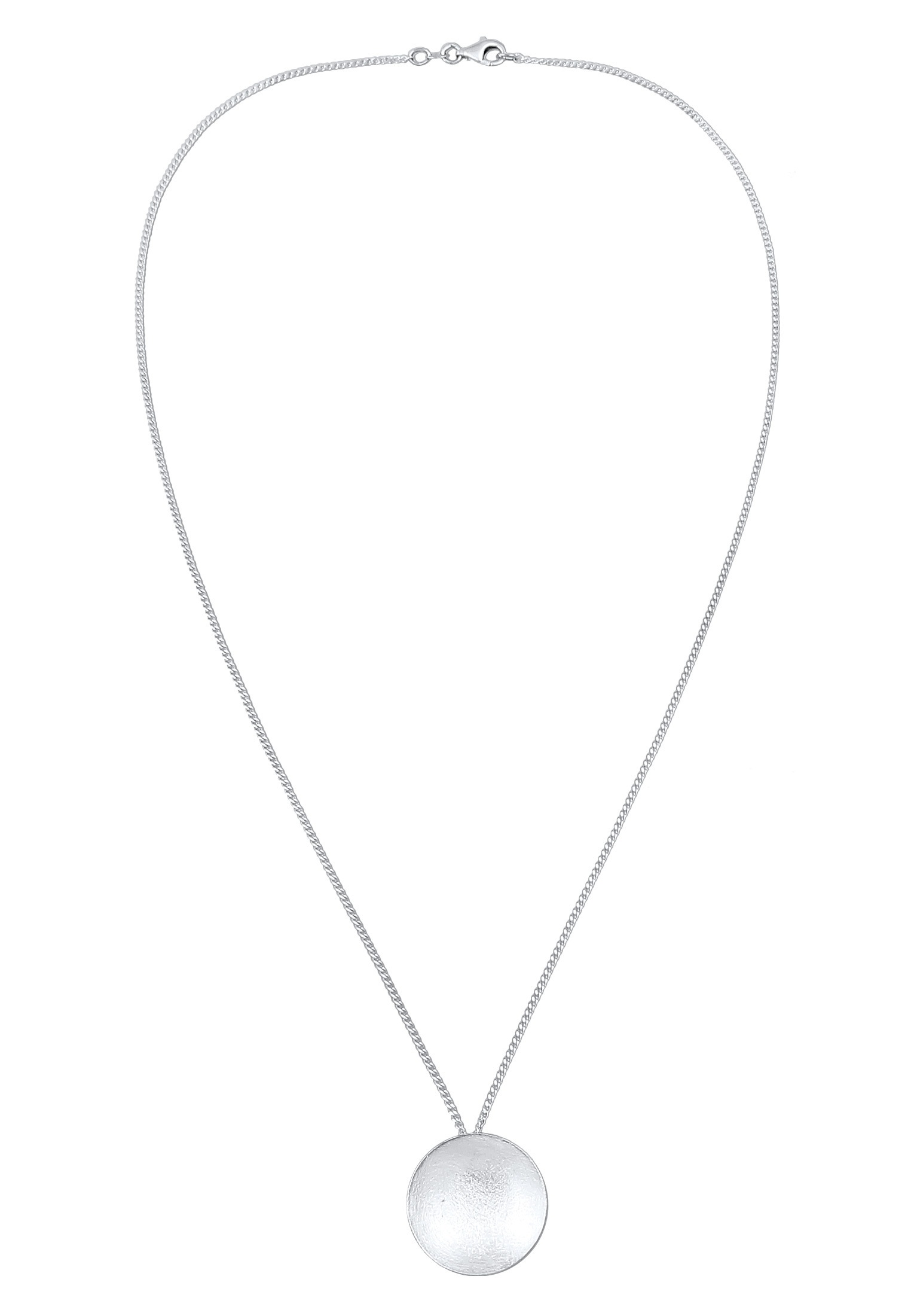 Nenalina Kette mit Anhänger »Halskette Anhänger Plättchen Gebürstet 925 Sterling Silber«