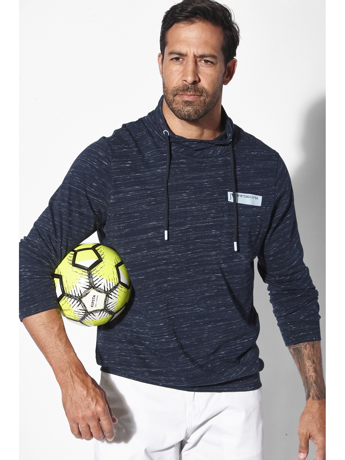Jan Vanderstorm Sweatshirt »Sweatshirt KERVIK«, (1 tlg.), mit weitem Kragen