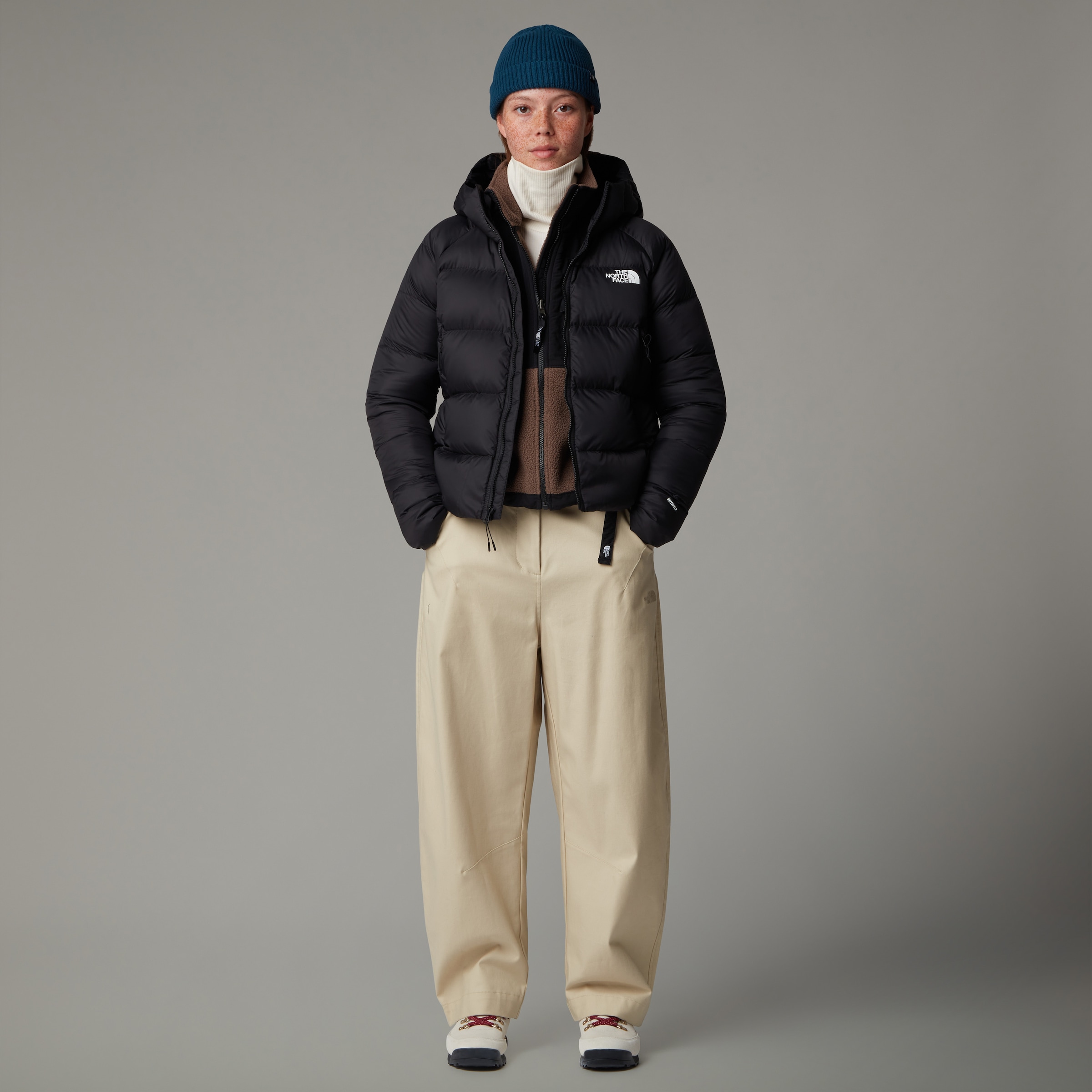 The North Face Daunenjacke »W HYALITE DOWN HOODIE - EU«, (1 St.), mit Kapuze, Winterjacke mit Logodruck