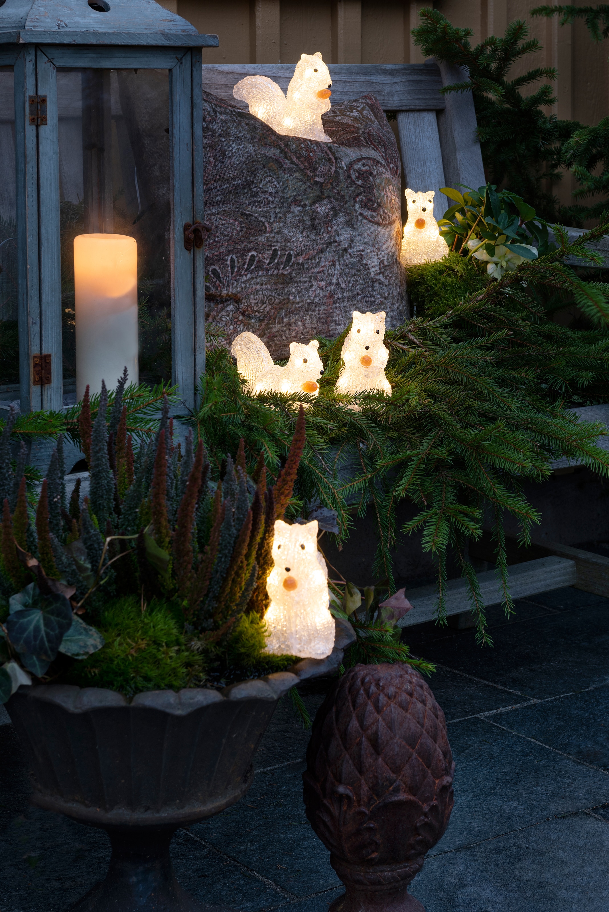 bestellen Dioden »Eichhörnchen, warmweissen KONSTSMIDE aussen«, 40 LED-Lichterkette bei online OTTO mit Weihnachtsdeko