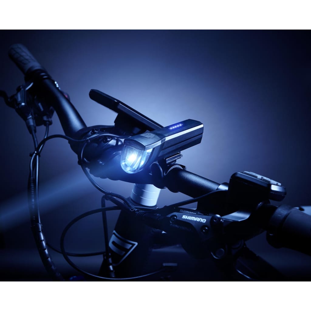 FISCHER Fahrrad Fahrradbeleuchtung »FISCHER LED Beleuchtungsset mit 360Â° Bodenleuchte«, (Set, 3, Front- und Rücklicht)