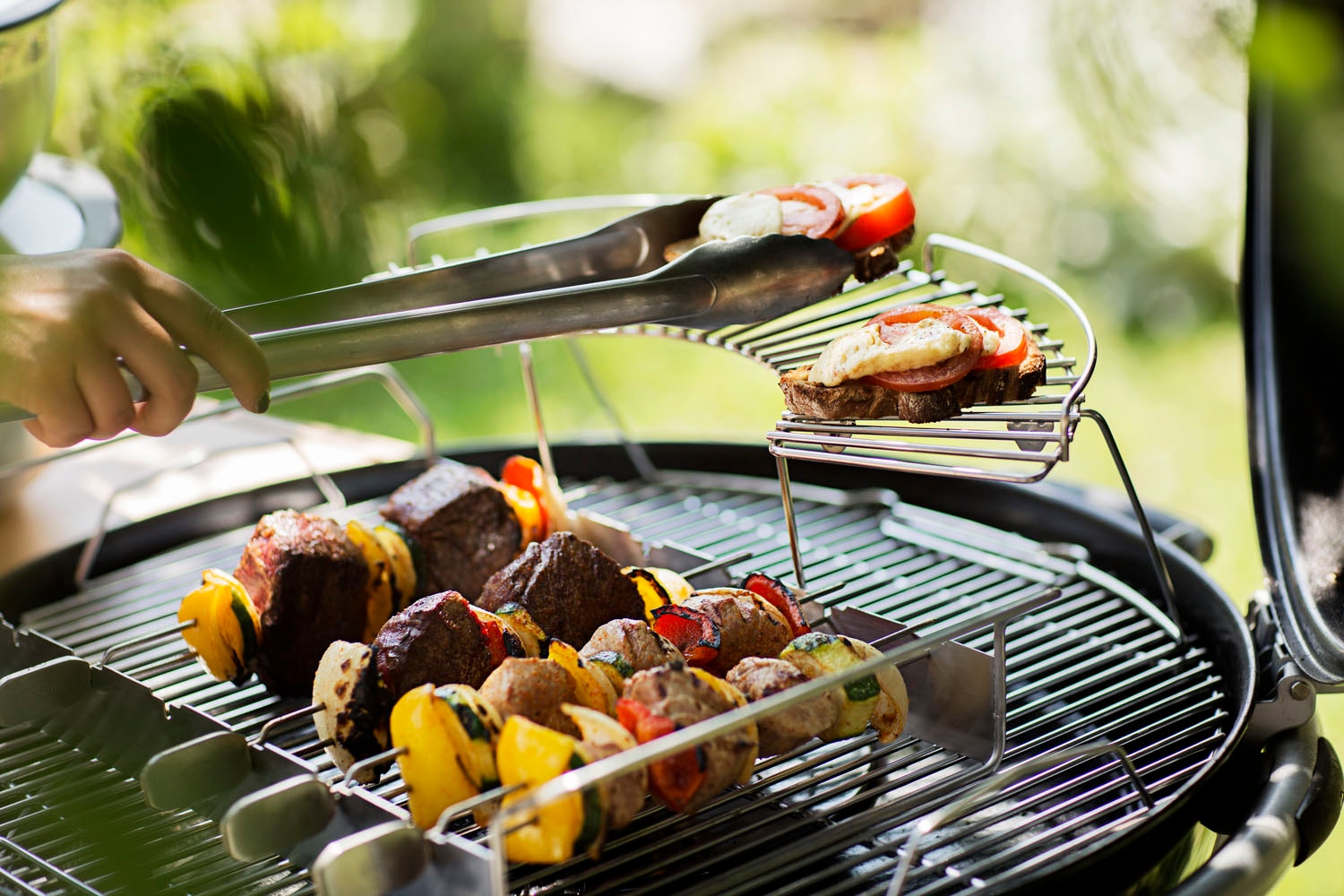 RÖSLE Grillspieß »25072«, (6 St.), Halter mit Grillspießen, für z.B. Schaschlik, Gemüse, aus Edelstahl