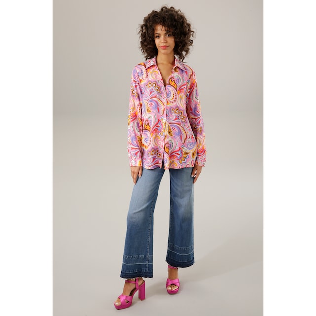 Aniston CASUAL Hemdbluse, graphische Paisley-Muster - jedes Teil ein Unikat  im OTTO Online Shop