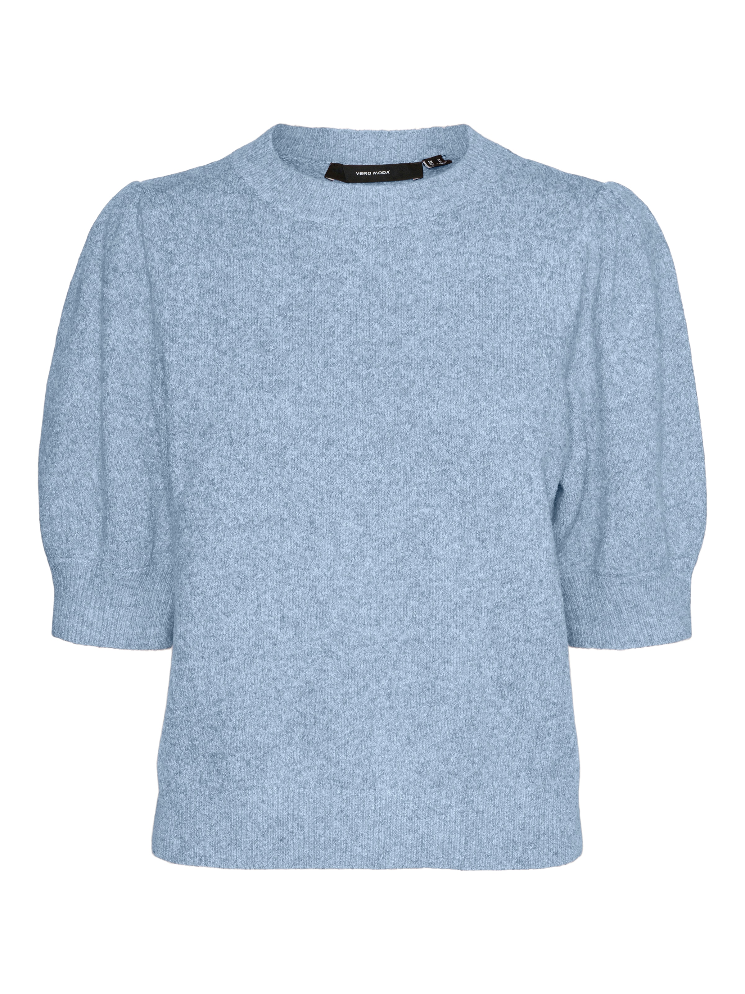 Vero Moda Rundhalspullover »VMDOFFY 2/4 O-NECK PULLOVER GA NOOS« mit kurzen Puffärmeln