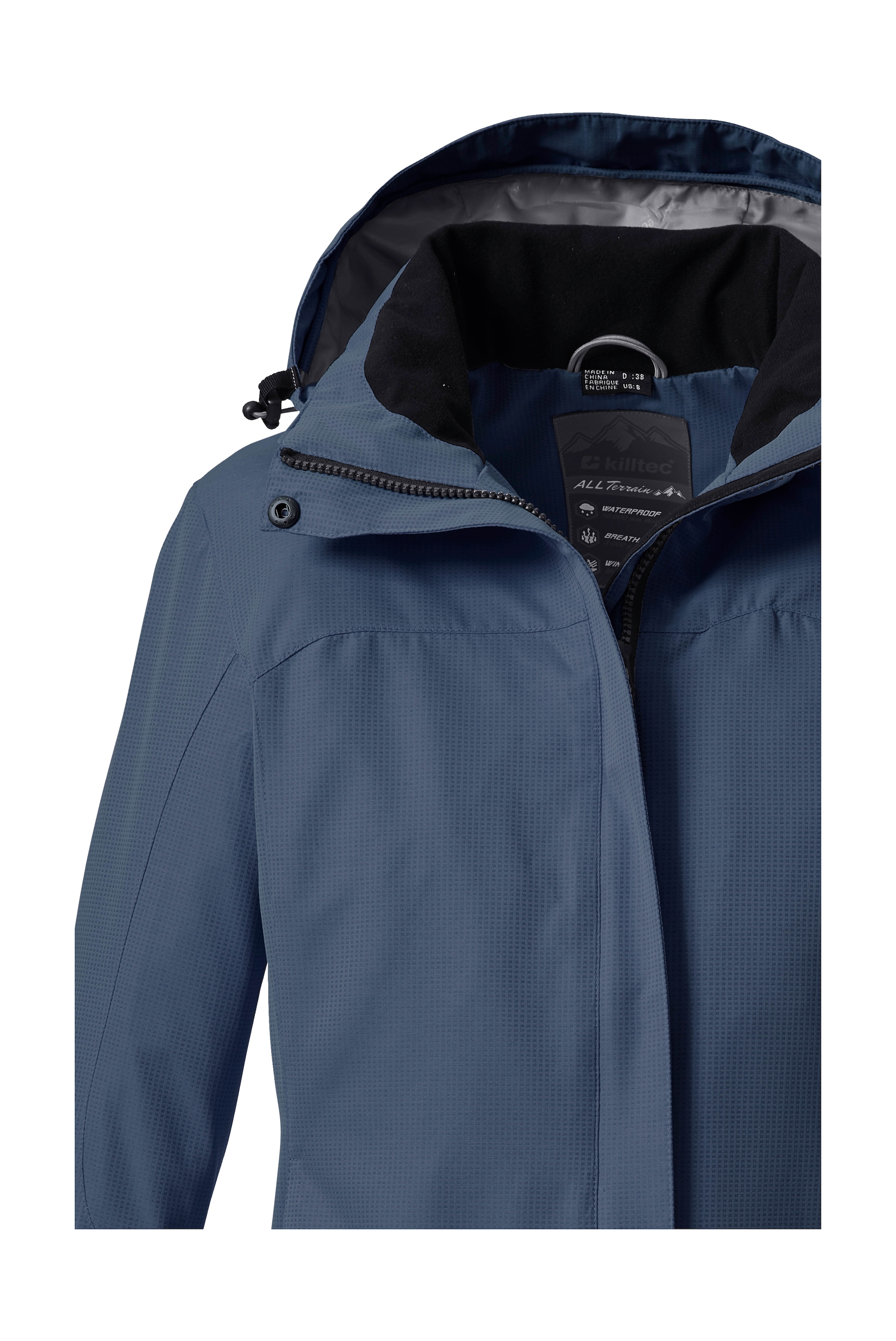 Killtec Outdoorjacke »Inkele«, Damenjacke mit abnehmbarer Kapuze, wind- und wasserdicht, atmungsaktiv