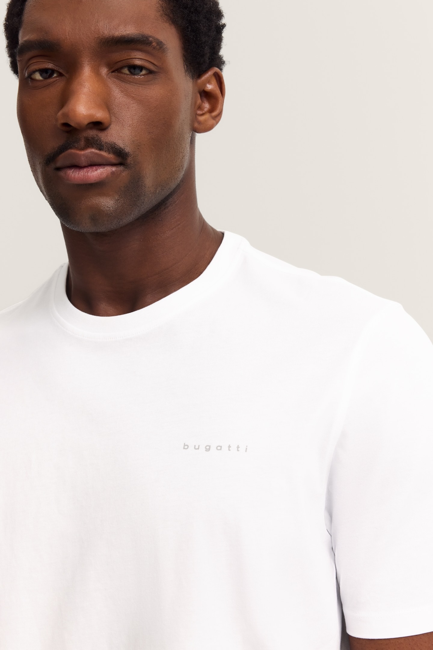 bugatti T-Shirt, aus Baumwolle