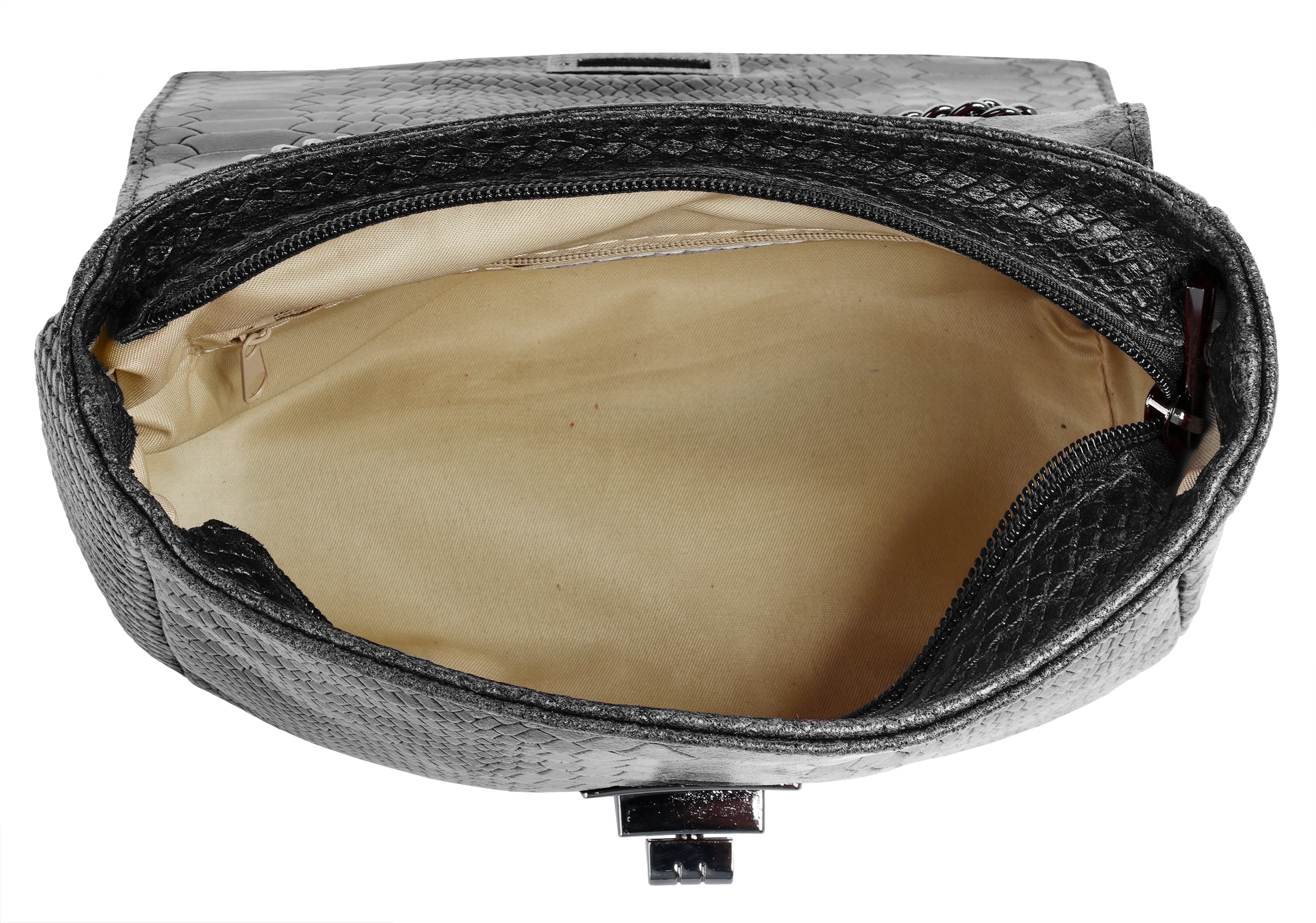 Cluty Umhängetasche echt Leder, Made in Italy