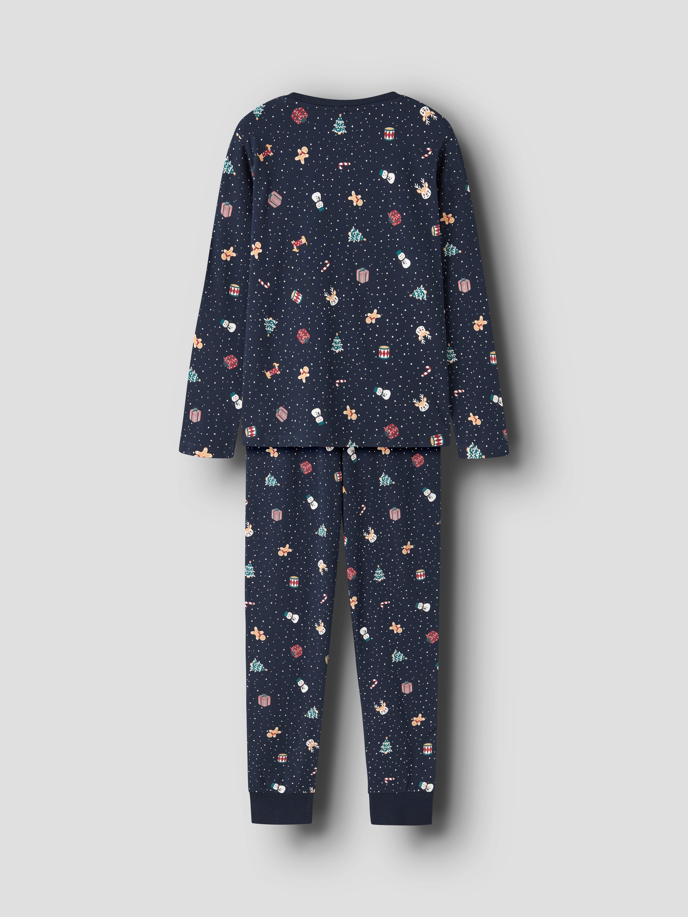 Name It Schlafanzug »NKNVISMAS LS NIGHTSET« Weihnachten, Baumwollmischung