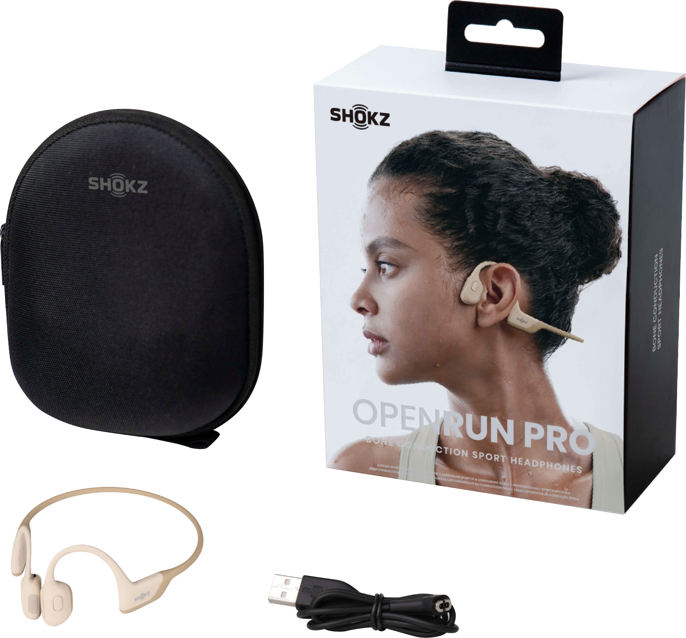 Shokz Sport-Kopfhörer »OpenRun Pro«, Bluetooth, Noise-Cancelling