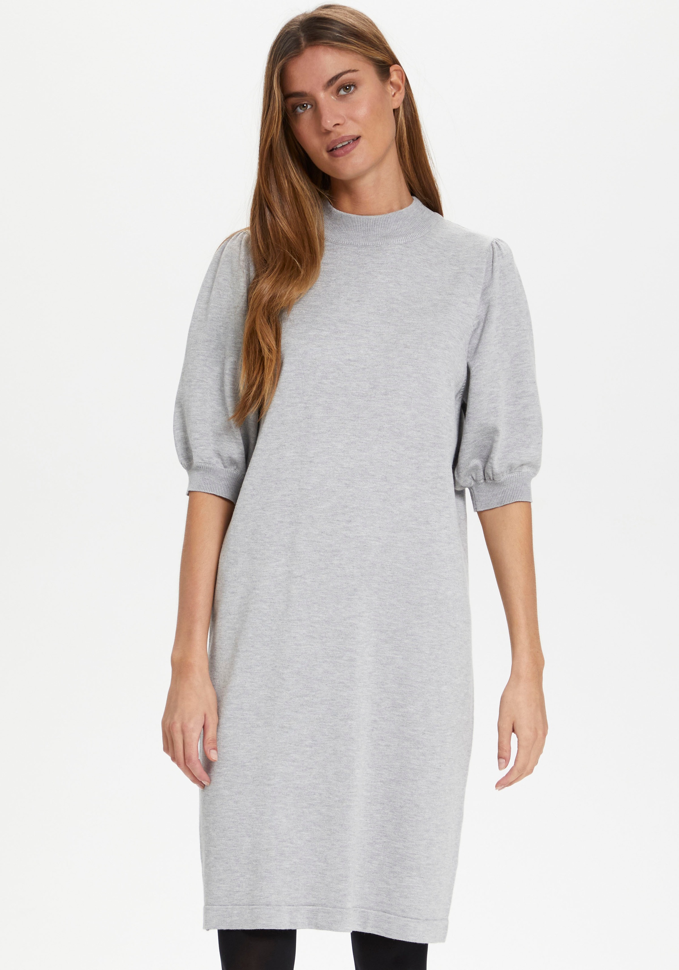 Saint Tropez Strickkleid »KILA-SZ«, mit Raffung am Ärmel