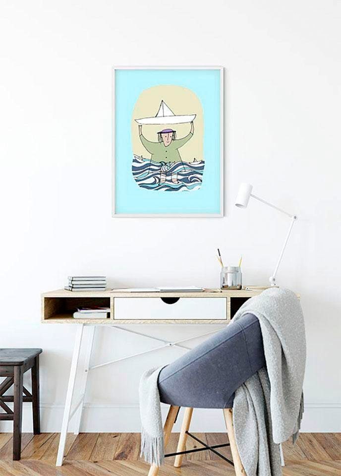 Komar Bild »Paper Ship«, Menschen, (1 St.), Wandbild zur Dekoration - ohne Rahmen