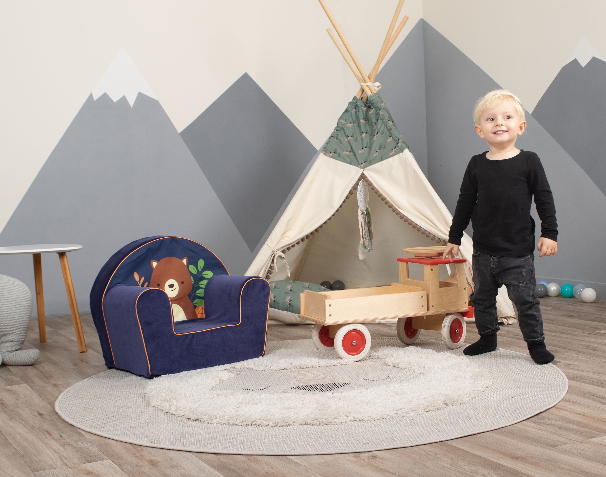 Knorrtoys® Sessel »Happy bear«, für Kinder; Made in Europe