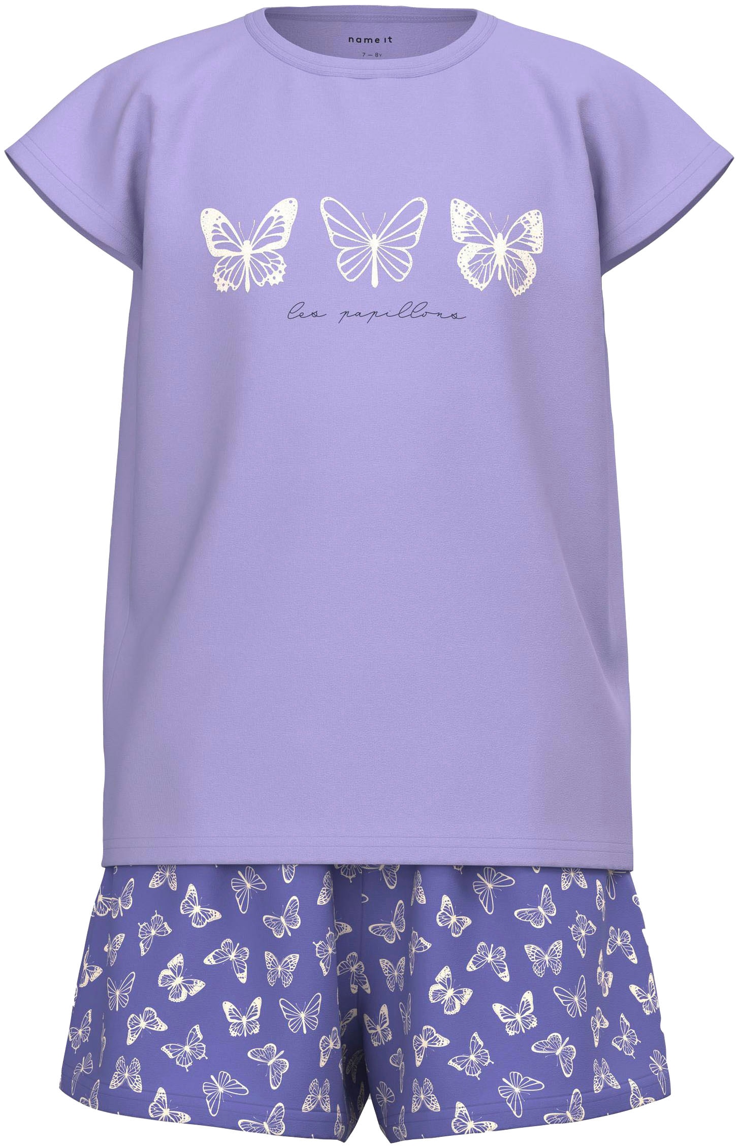 Name It Shorty »NKFNIGHTSET CAP BUTTERFLY NOOS«, (Packung, 2 tlg.), mit  Schmetterling Druck bei OTTO