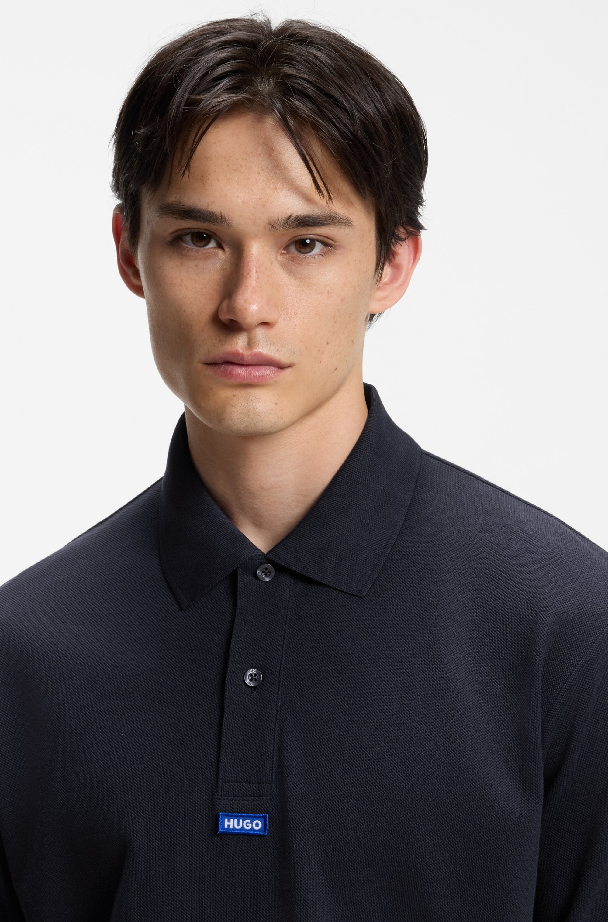 HUGO Poloshirt »Nolitos« Polokragen, Loose Fit, reine Baumwolle