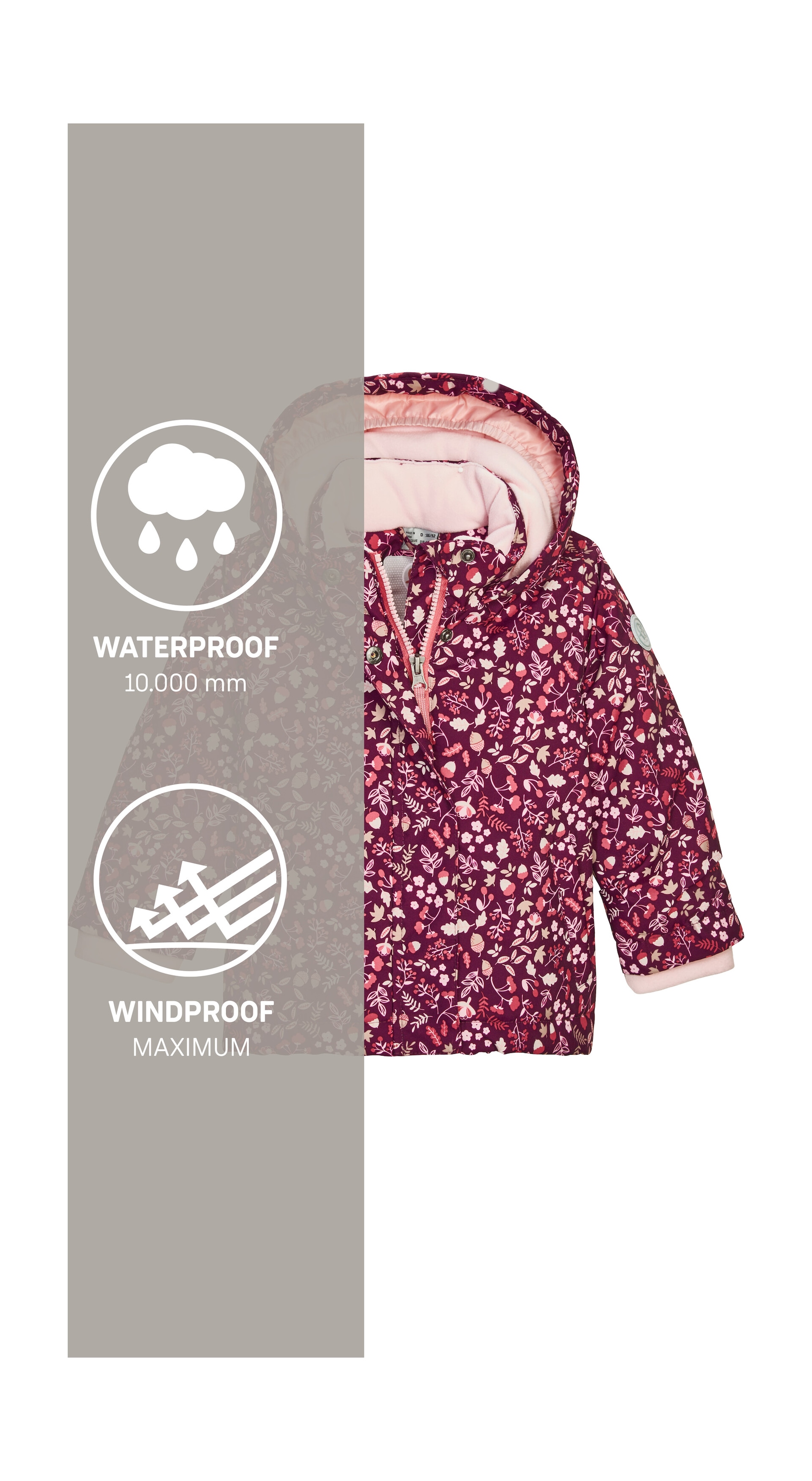 first instinct by killtec Funktionsjacke »FIOW 13 MNS JCKT«, Wasserdichte Funktionsjacke mit verlängerbaren Ärmeln und Fleece.