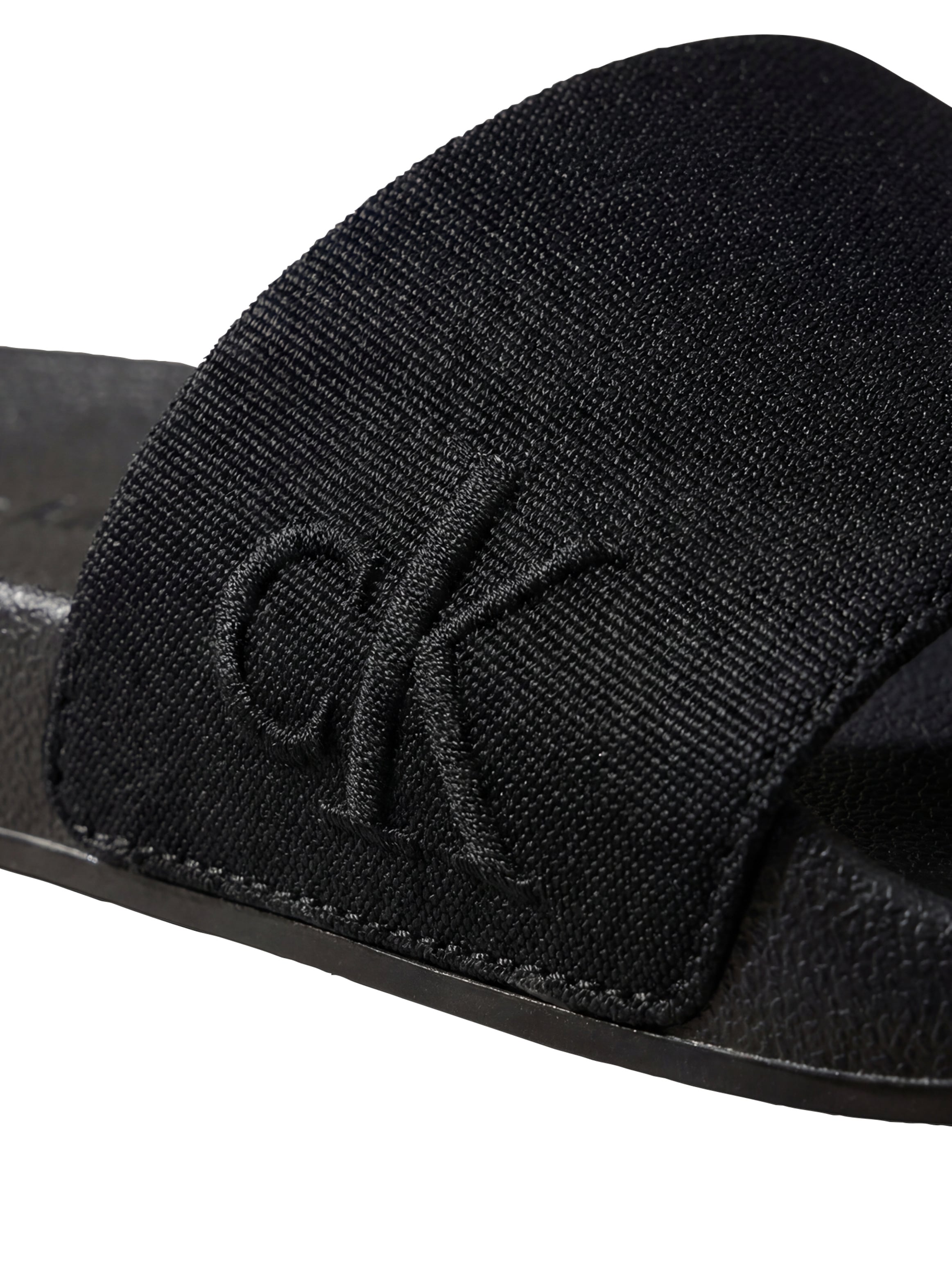 Calvin Klein Pantolette »ESS SLIDE HF SIDE LOGO CV«  Strandschuh, Sommerschuh, Flat mit Textil-Bandage, schmale Form