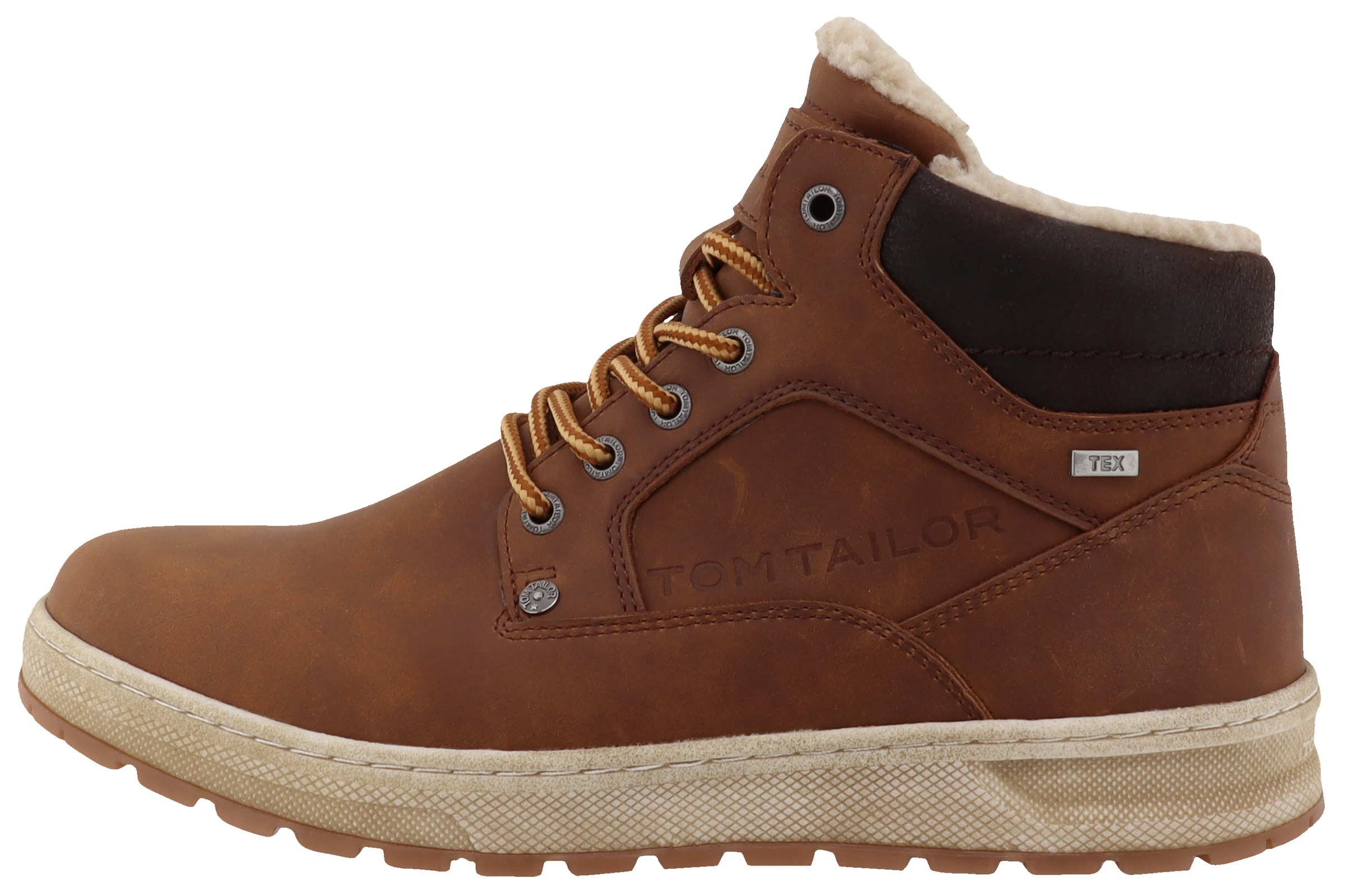 TOM TAILOR Winterboots, Plateau, Schnürboots, High Top-Sneaker mit Innenreißverschluss