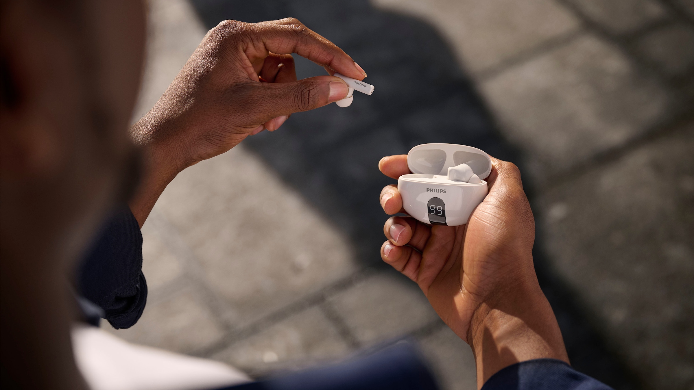 Philips wireless In-Ear-Kopfhörer »TAT 2520«, Bluetooth, Adaptive Noise-Cancelling-Freisprechfunktion-Multi-Point-Verbindung-Rauschunterdrückung-Sprachsteuerung-kompatibel mit Siri